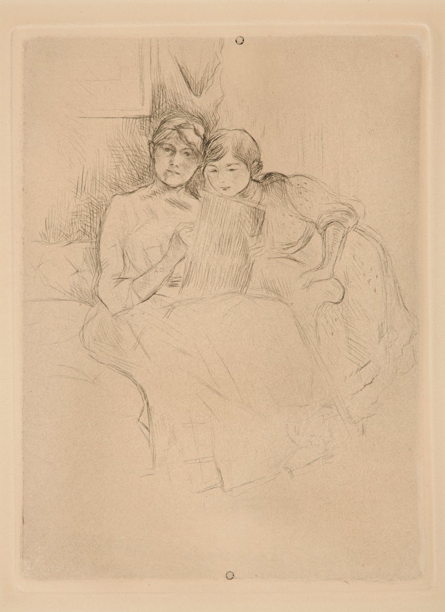 Rajzóra: Berthe Morisot és lánya alkotó: Berthe Morisot