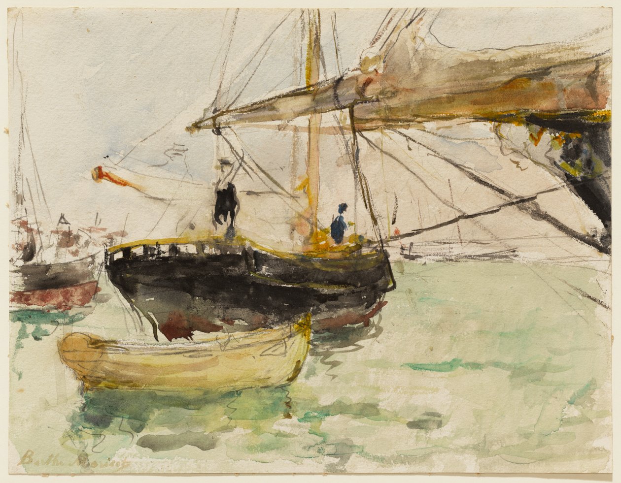 Egy jacht orra alkotó: Berthe Morisot