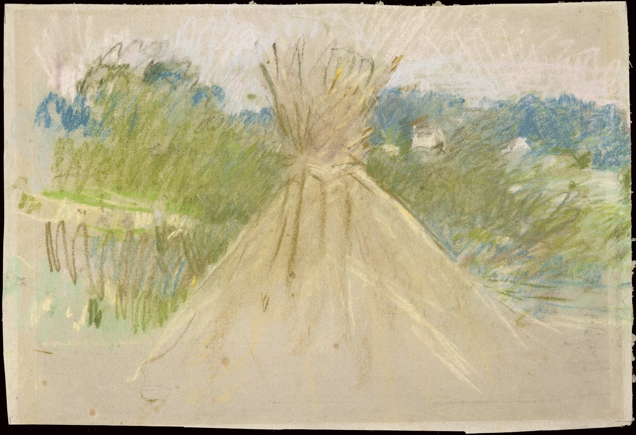 A kis szénakazal, 1882 (pasztell, papír) alkotó: Berthe Morisot