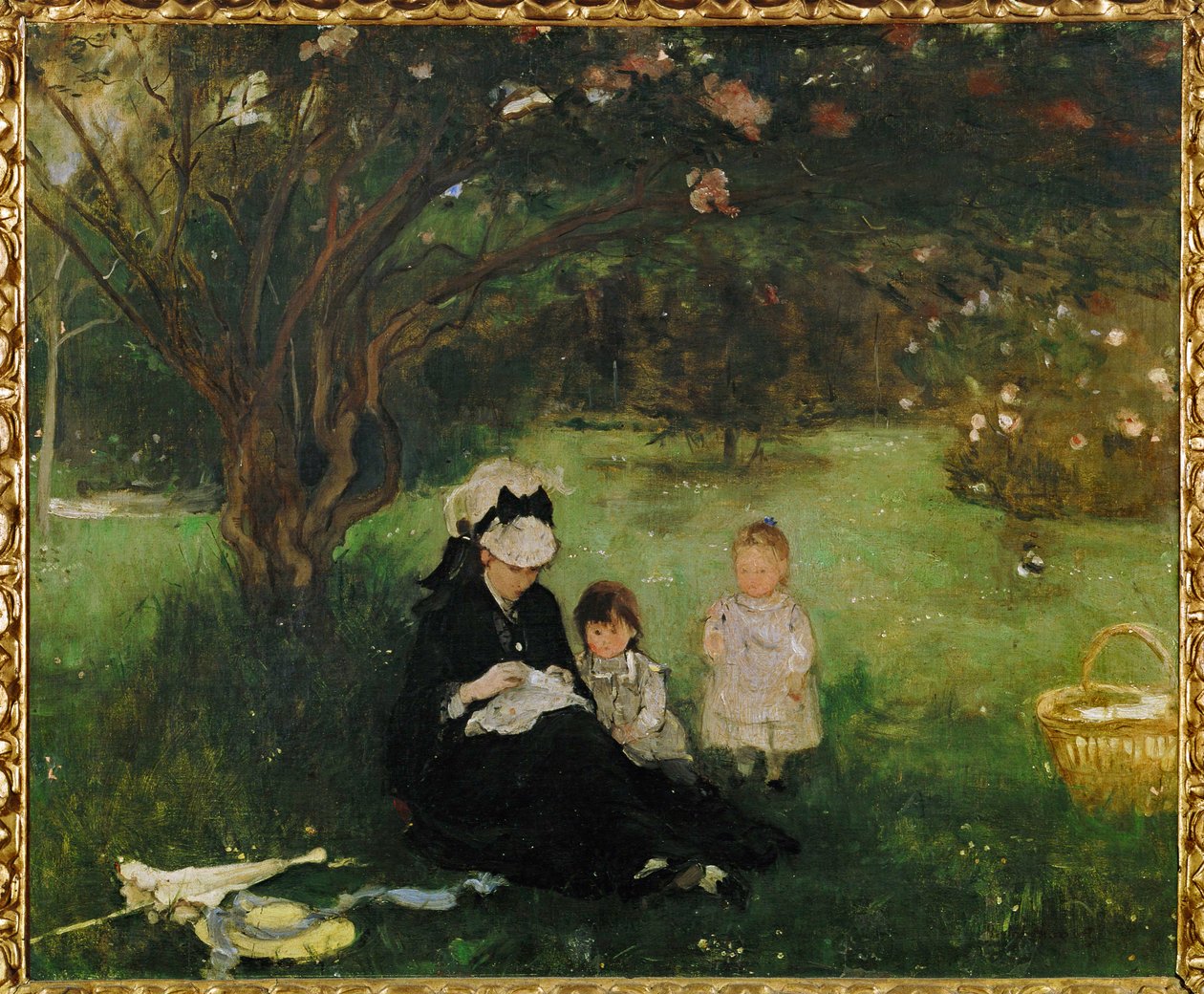 A Maurecourt-i lilák (festmény, vászon) alkotó: Berthe Morisot