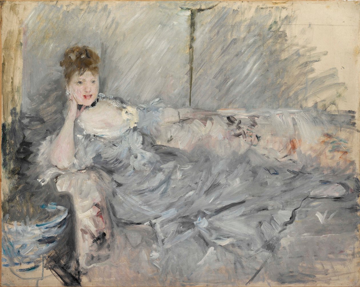Szürke fekvő nő alkotó: Berthe Morisot