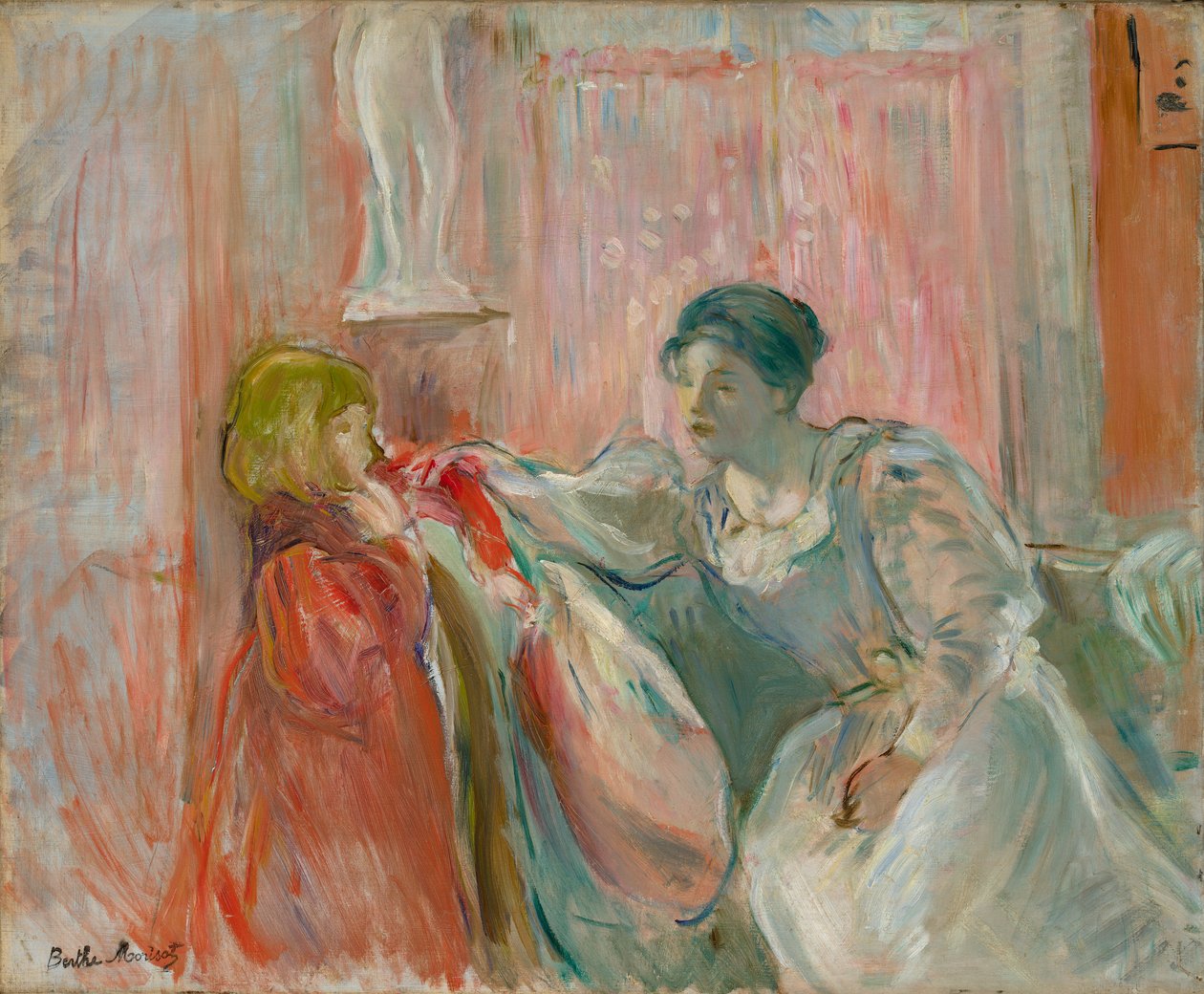 Fiatal nő és gyermek alkotó: Berthe Morisot