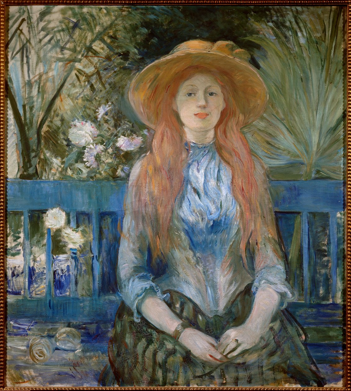 Fiatal lány a parkban Berthe Morisot festménye alkotó: Berthe Morisot