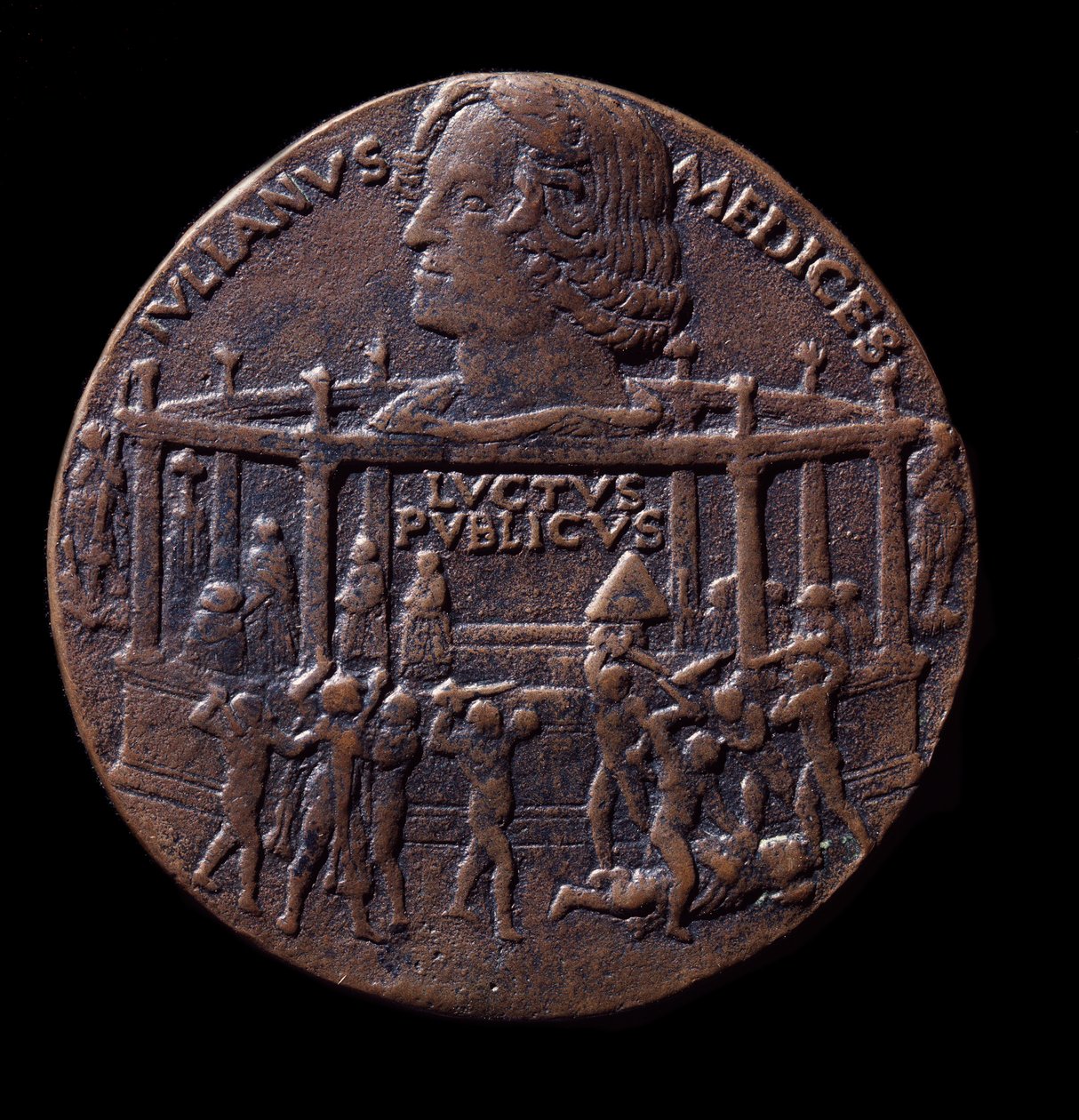 Bronzérem a Pazzi-összeesküvésről (1478) alkotó: Bertoldo di Giovanni
