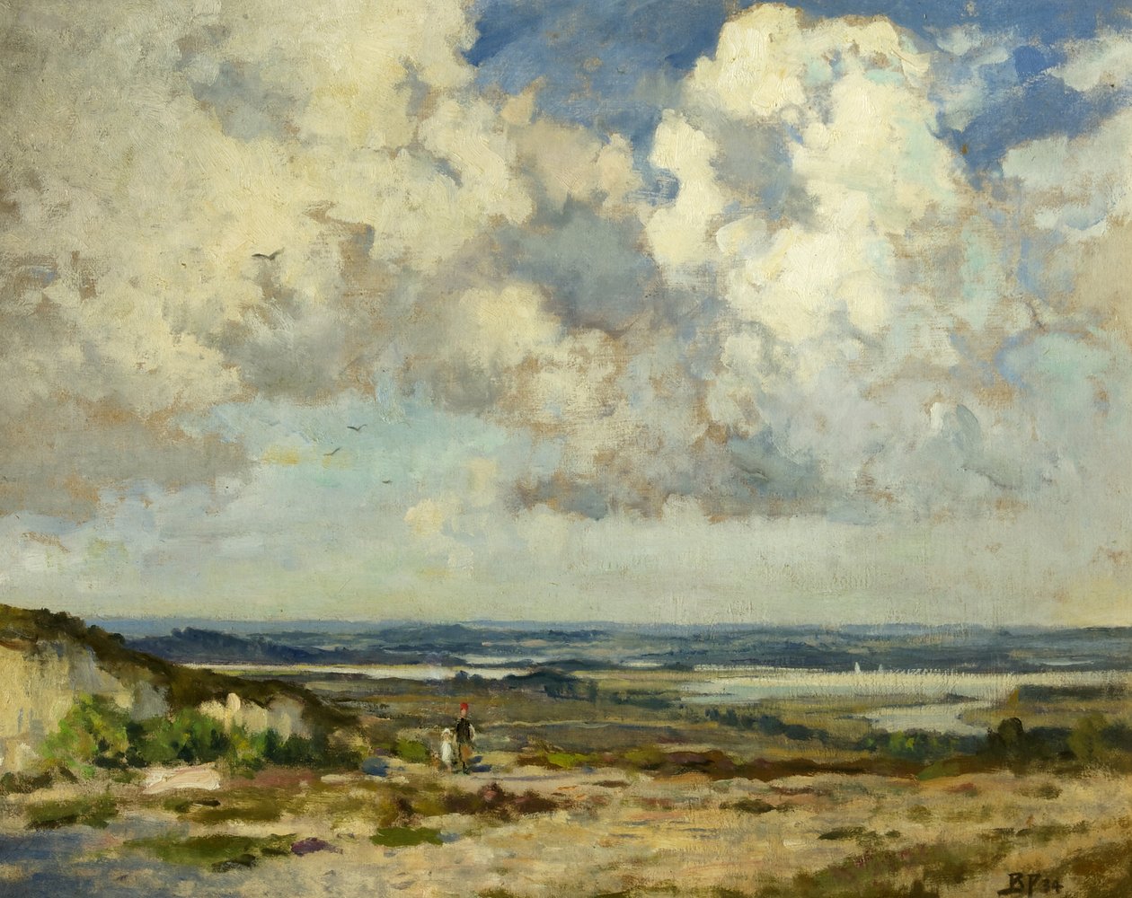 A Purbeck Hillsben, Dorsetben alkotó: Bertram Priestman