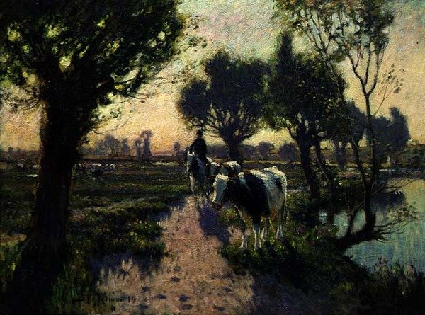 A folyó ösvénye alkotó: Bertram Priestman