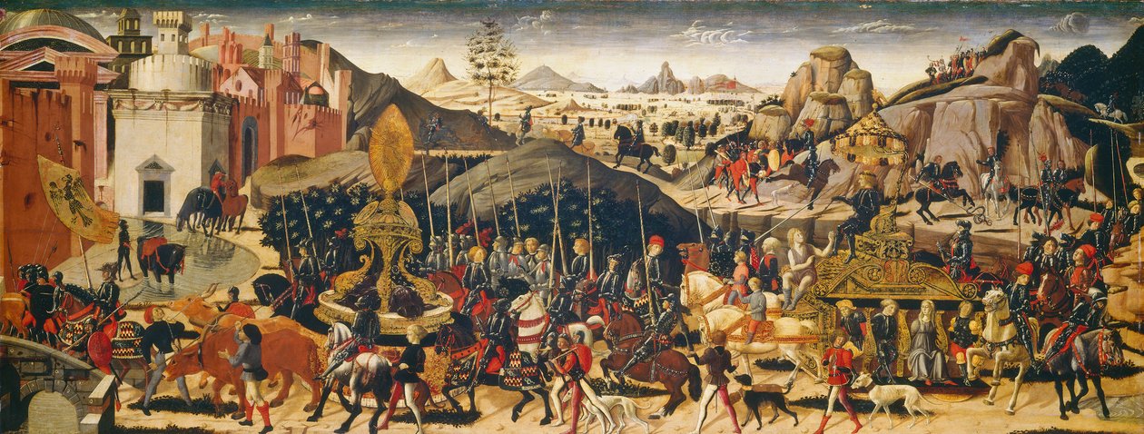 Camillus diadala, 14701475 körül (tempera a panelen) alkotó: Biagio and Workshop d