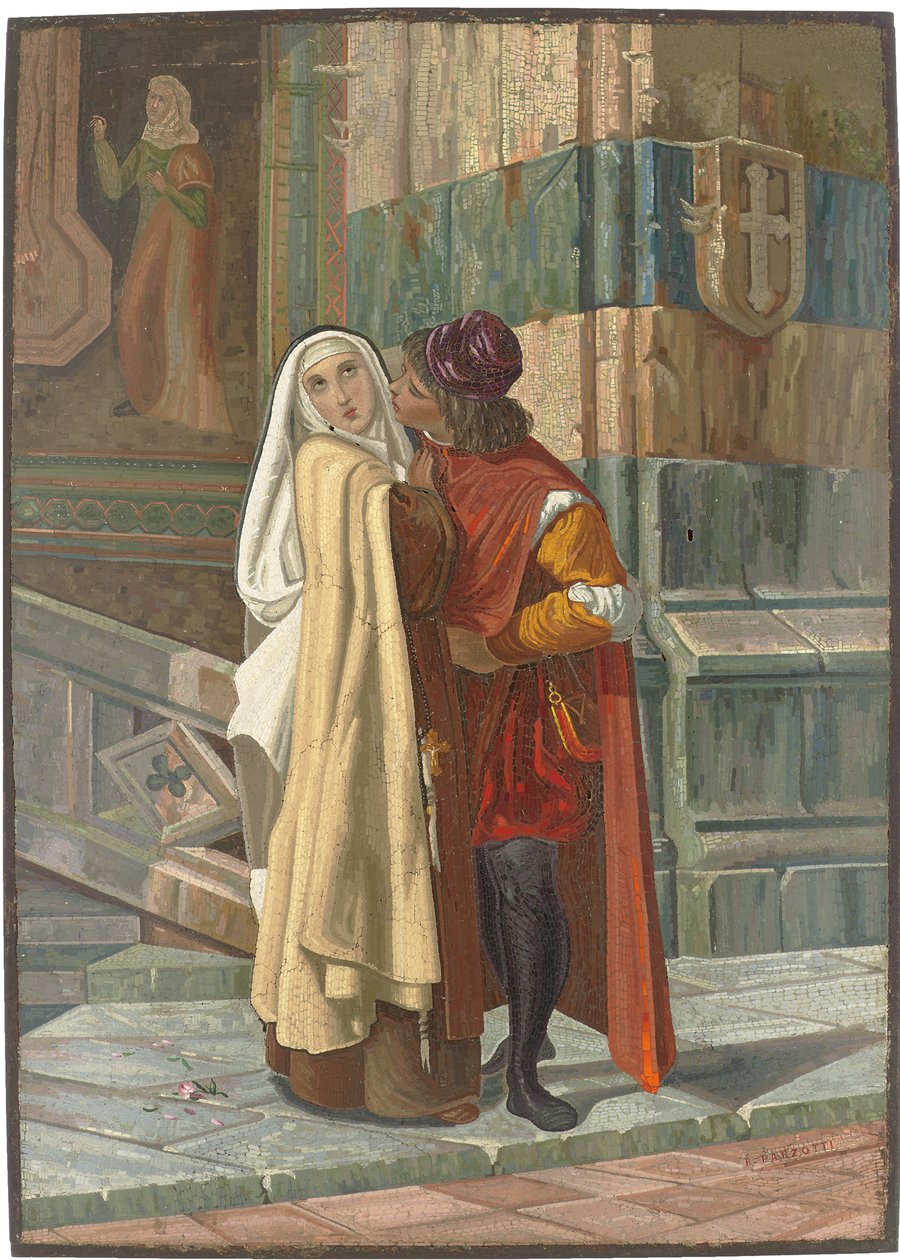 Abelard és Heloise, 19. század 2. fele alkotó: Biagio Barzotti