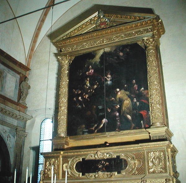 Templomi orgona látképe, 1683 alkotó: Biagio Falcieri
