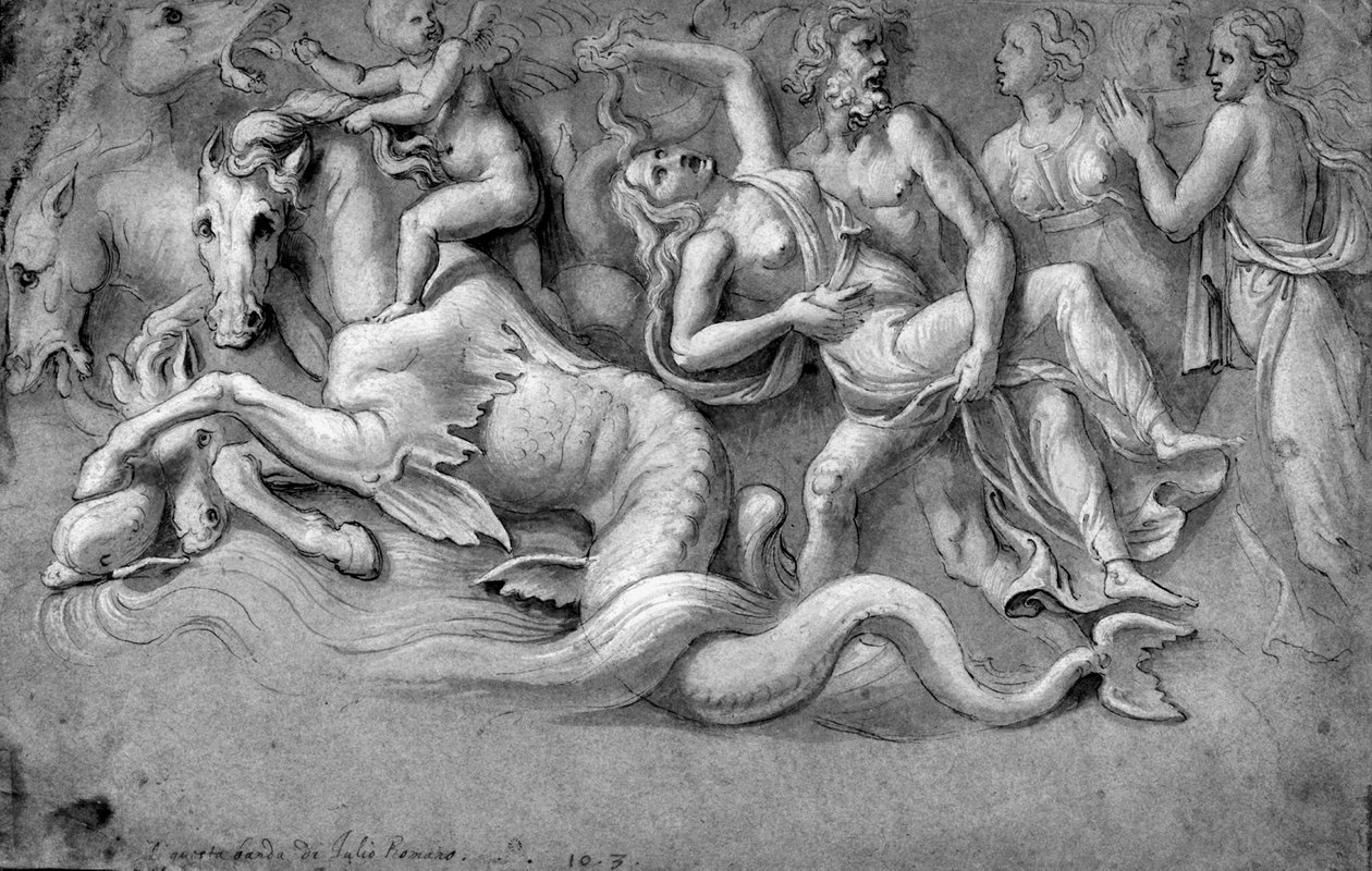 A Neptunusz elrabolja Caenist alkotó: Biagio Pupini