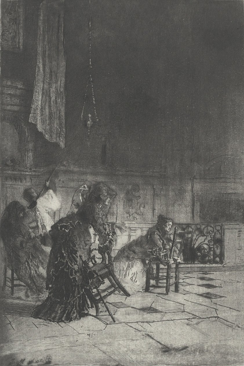 Egy milánói templom belseje Egy milánói templom belseje [sic], c. 1874. alkotó: Bianchi Mose