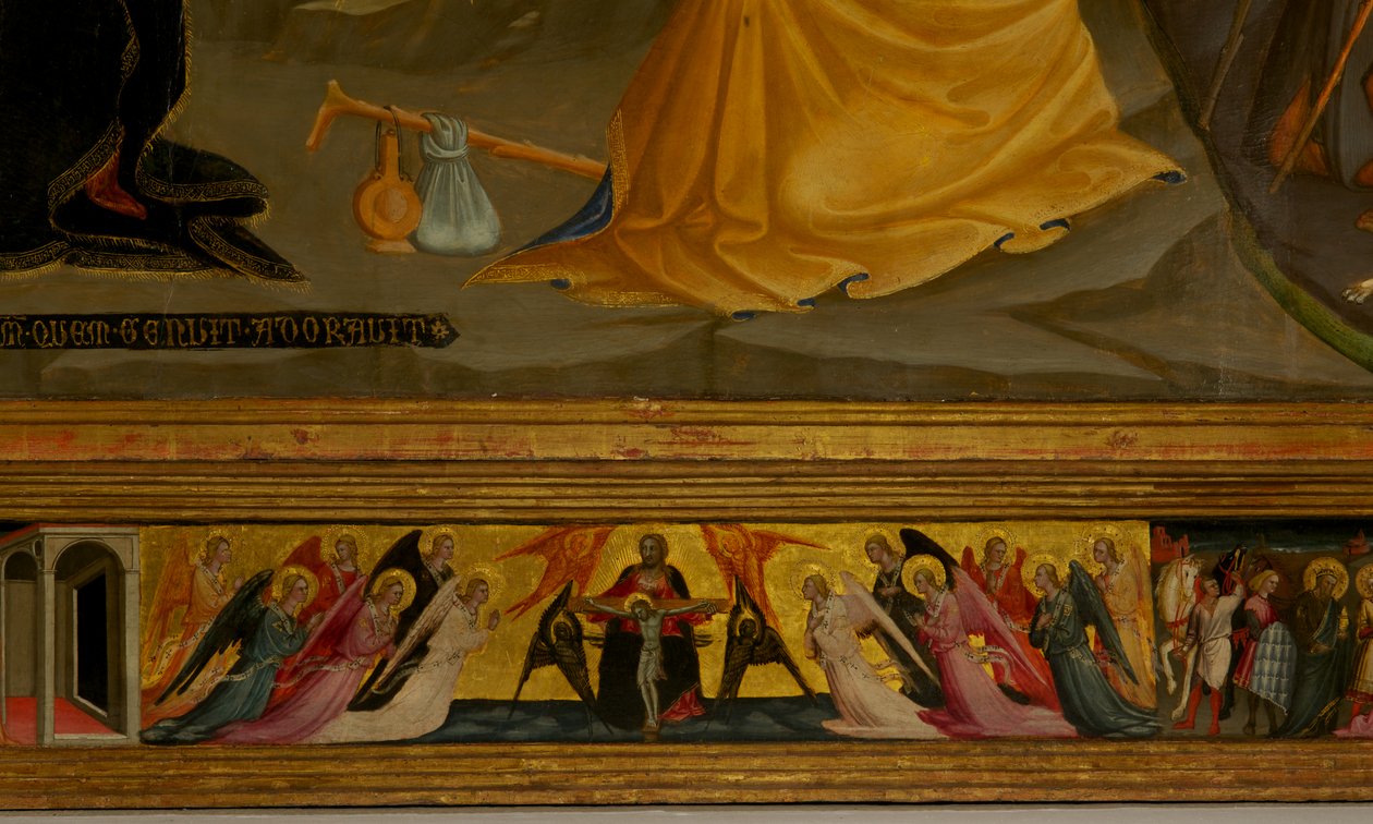 Részlet a betlehemből (tempera fán) alkotó: Bicci di Lorenzo