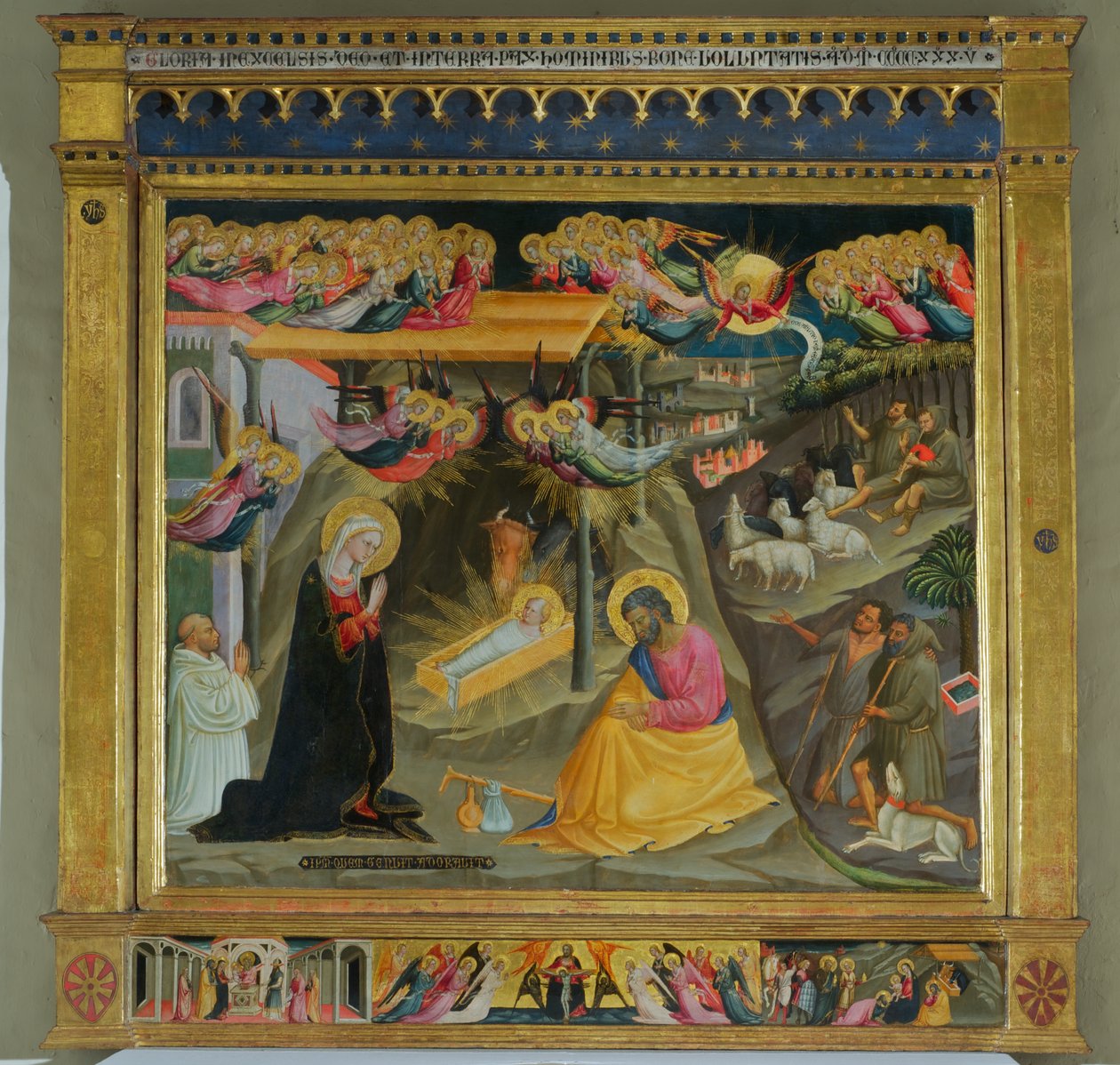 Születés (tempera, fa) alkotó: Bicci di Lorenzo
