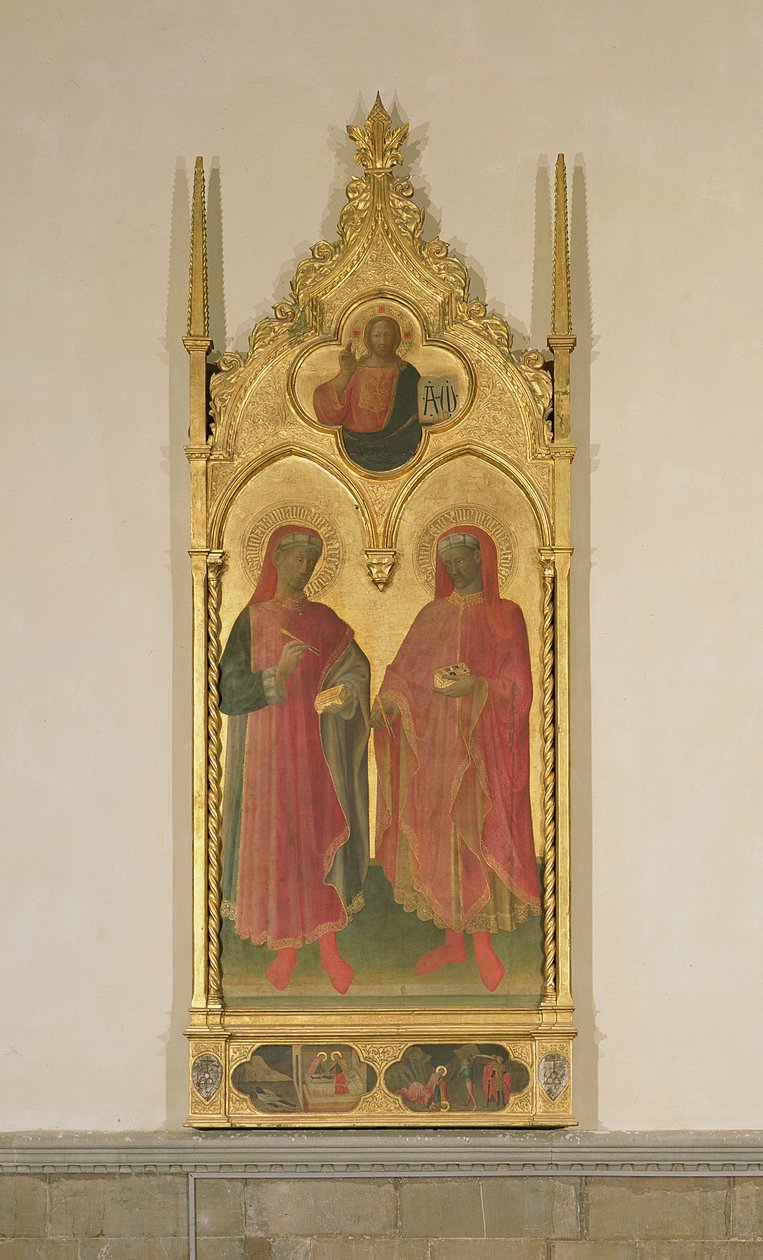 SS. Kozmás és Damján, 1429 (tempera és levélarany, tábla) alkotó: Bicci di Lorenzo