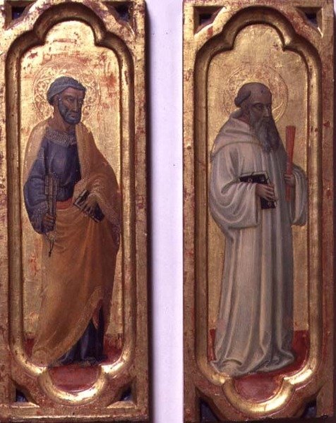Szent Péter és Szent Benedek (tempera a panelen) alkotó: Bicci di Lorenzo