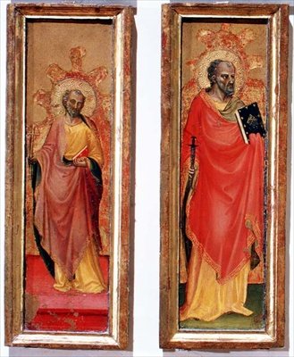 Két szent apostol (tempera a panelen) alkotó: Bicci di Lorenzo