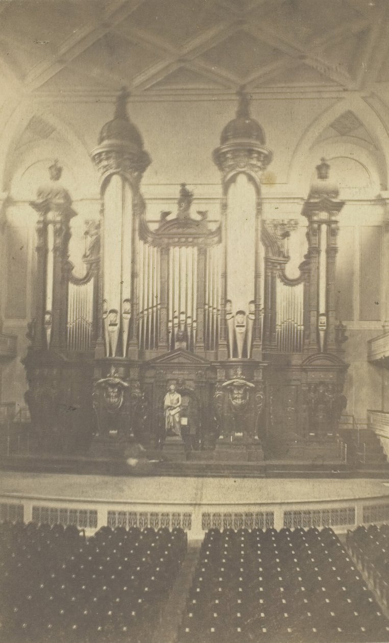 Nagy orgona, a bostoni Music Hallban, mise, kb. 1900-as évek. alkotó: Bierstadt Brothers