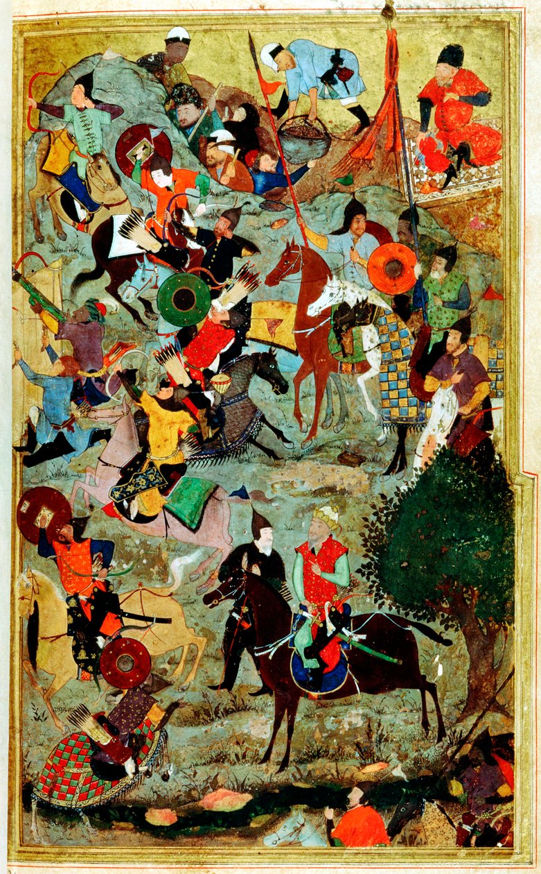 Timur megtámadja a Szent János lovagokat Szmirnában, 1402 1467 alkotó: Bihzad