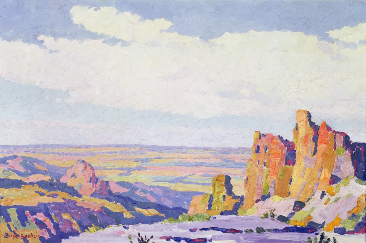 Western Kansas (olaj, vászon) alkotó: Birger Sandzen