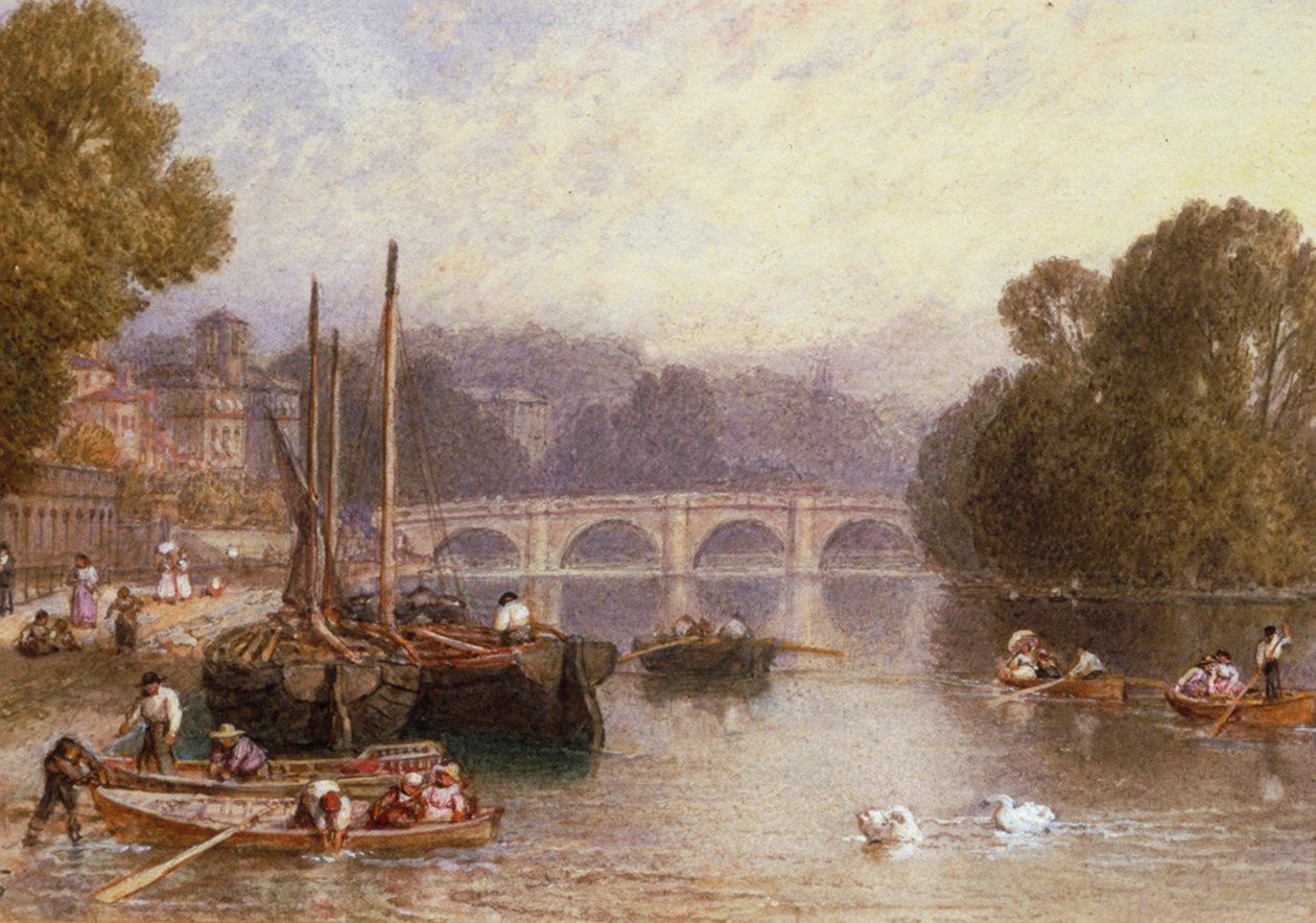 „Richmond-híd”, 19. század alkotó: Birket Foster