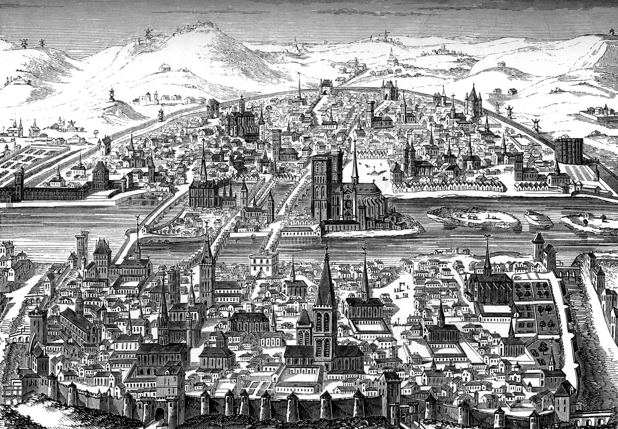 Párizs, Franciaország, 1607. alkotó: Bisson and Cottard