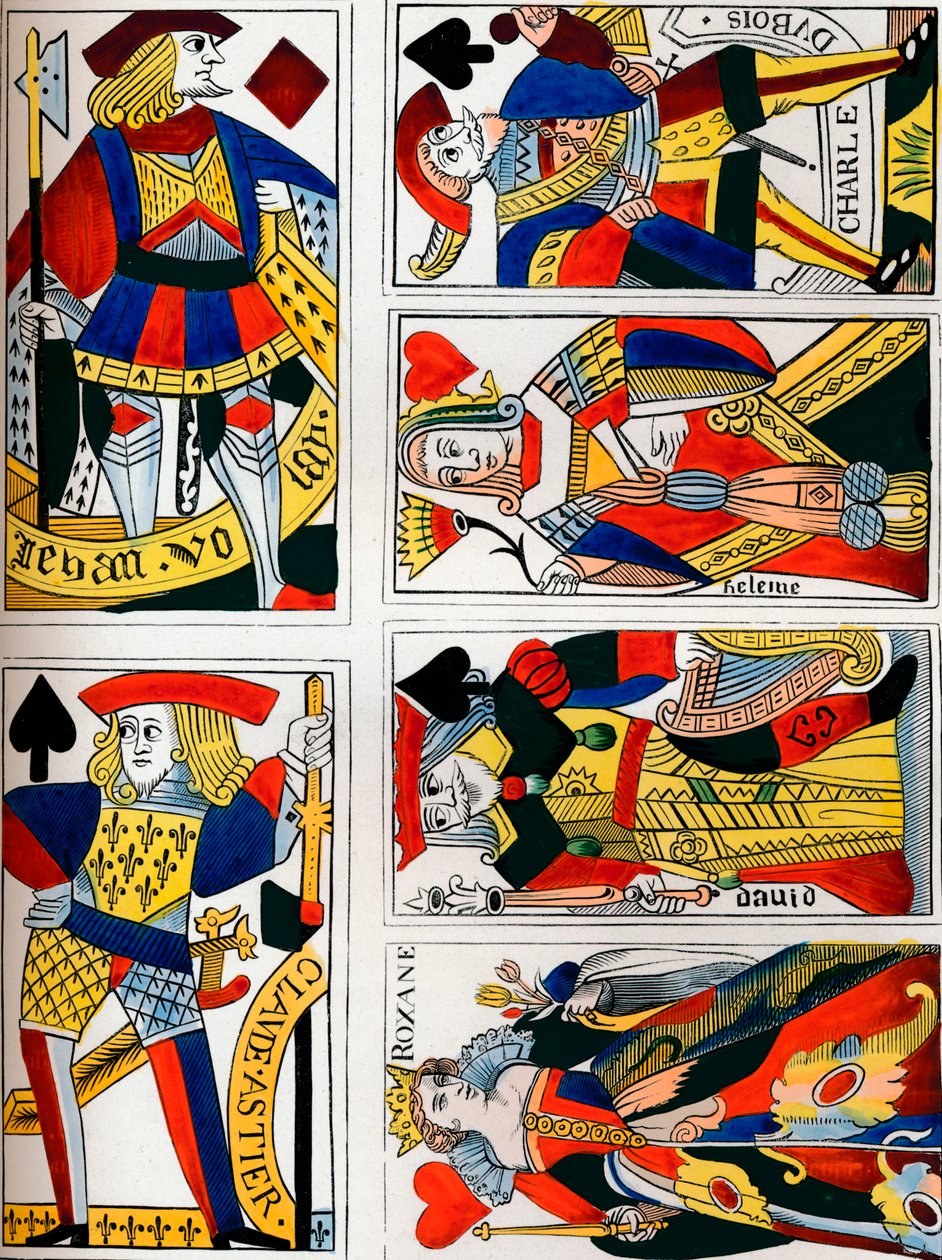 Kártyajáték, 16. század, 1849. alkotó: Bisson and Cottard
