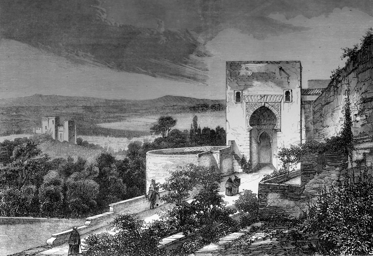 A Mezquita, Cordoba, Spanyolország, 1849. alkotó: Bisson and Cottard