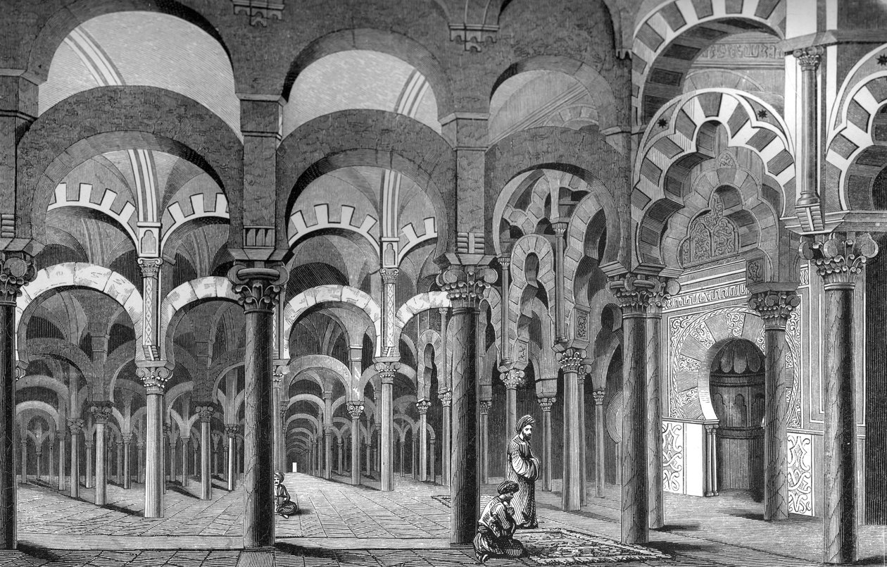 A Mezquita, Cordoba, Spanyolország, 1849. alkotó: Bisson and Cottard