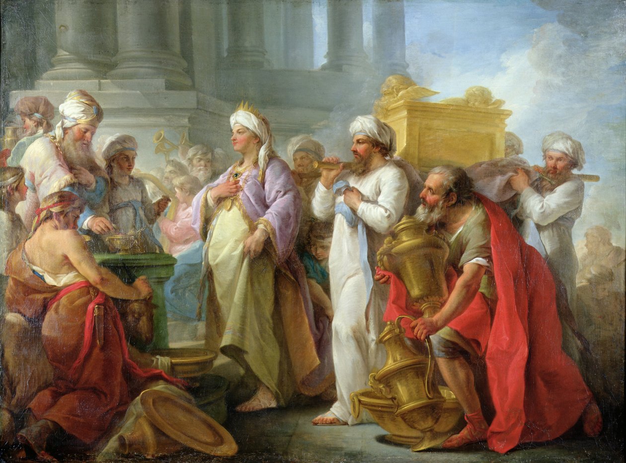 Salamon a frigyláda előtt, 1747 alkotó: Nicholas Lesueur
