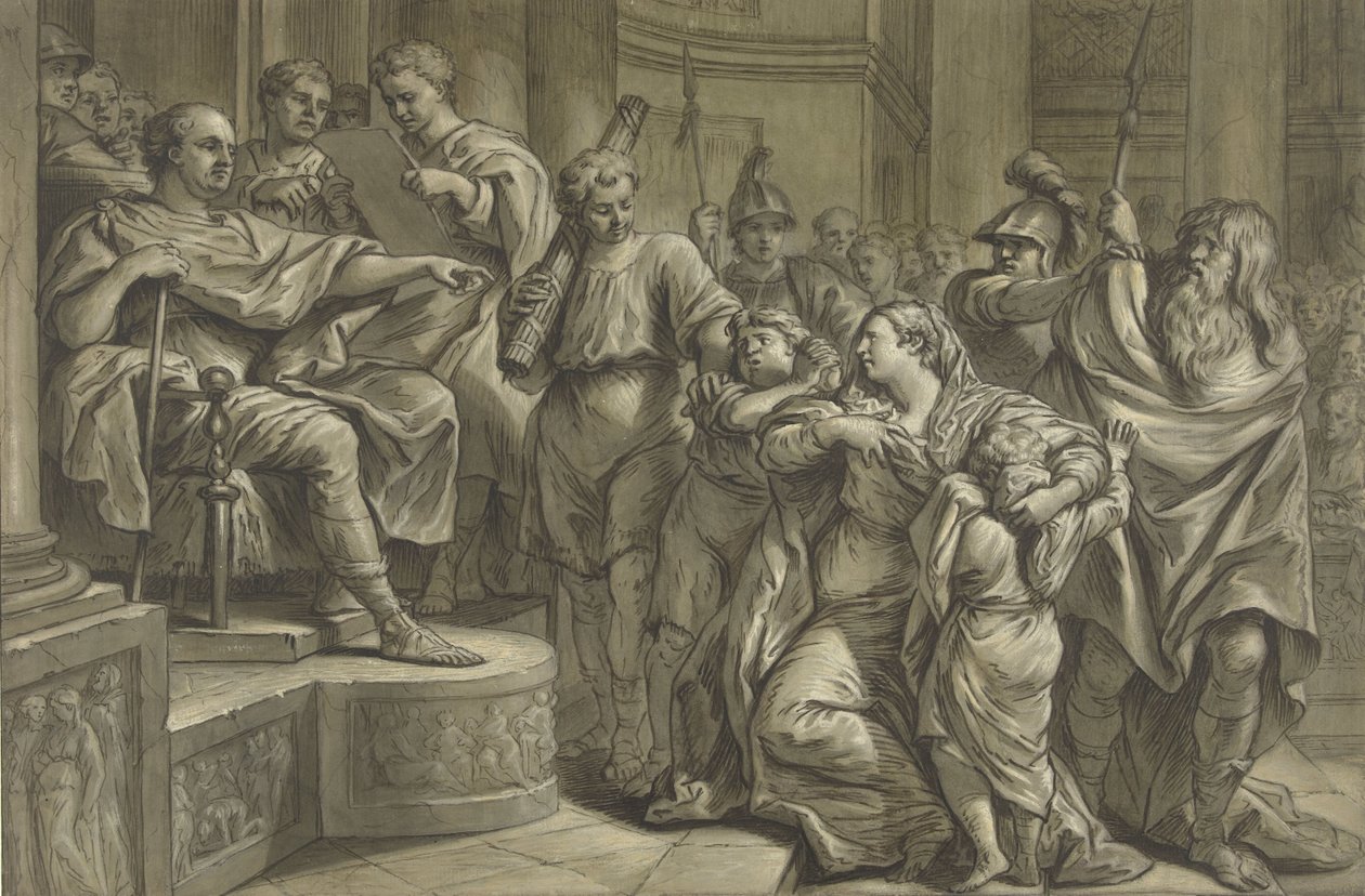 Eponina Vespasianus kegyelmét kéri Sabinusnak alkotó: Blaise Nicolas Lesueur