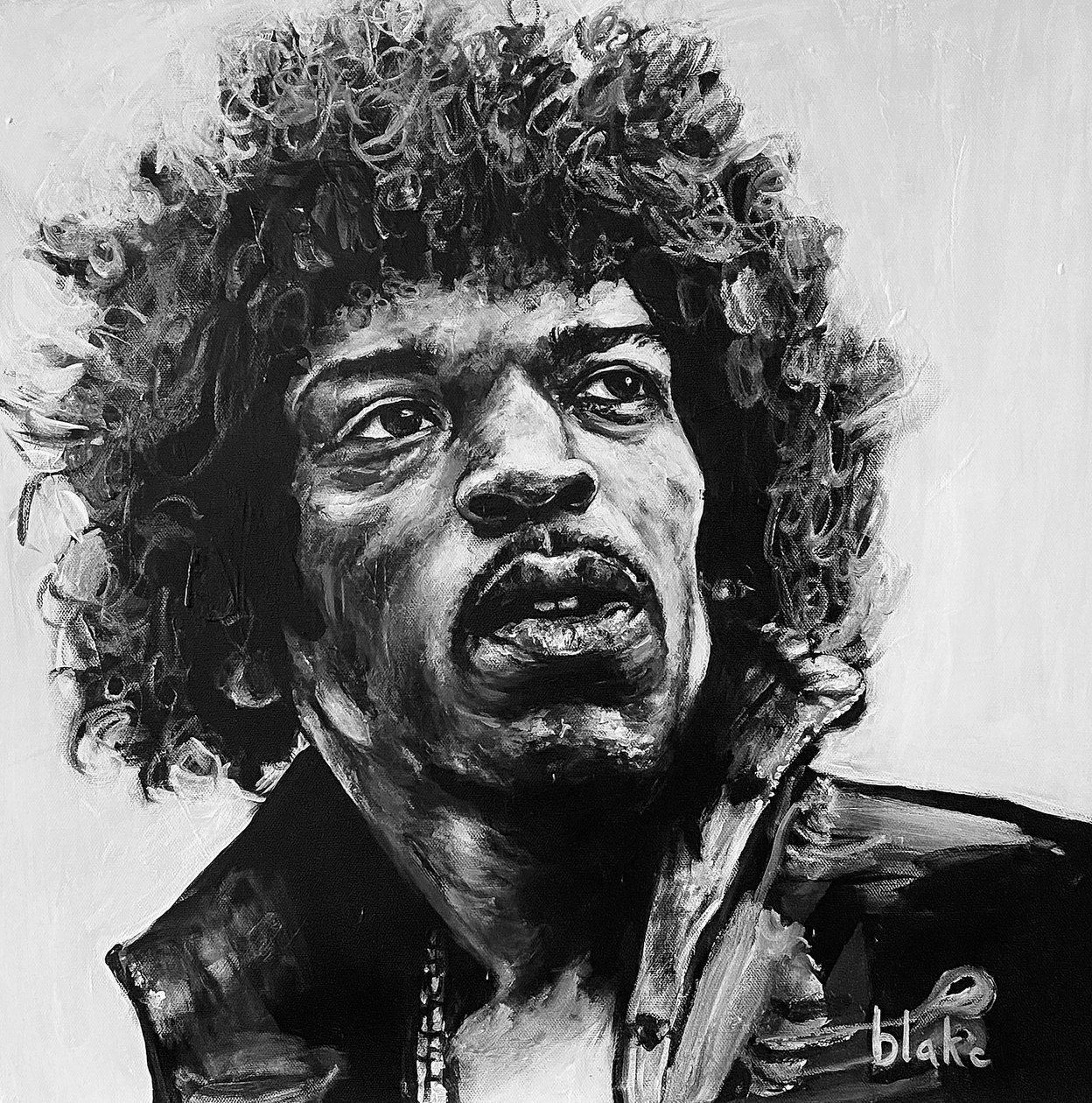 Jimi, 2021 körül (akril, vászon) alkotó: Blake Munch