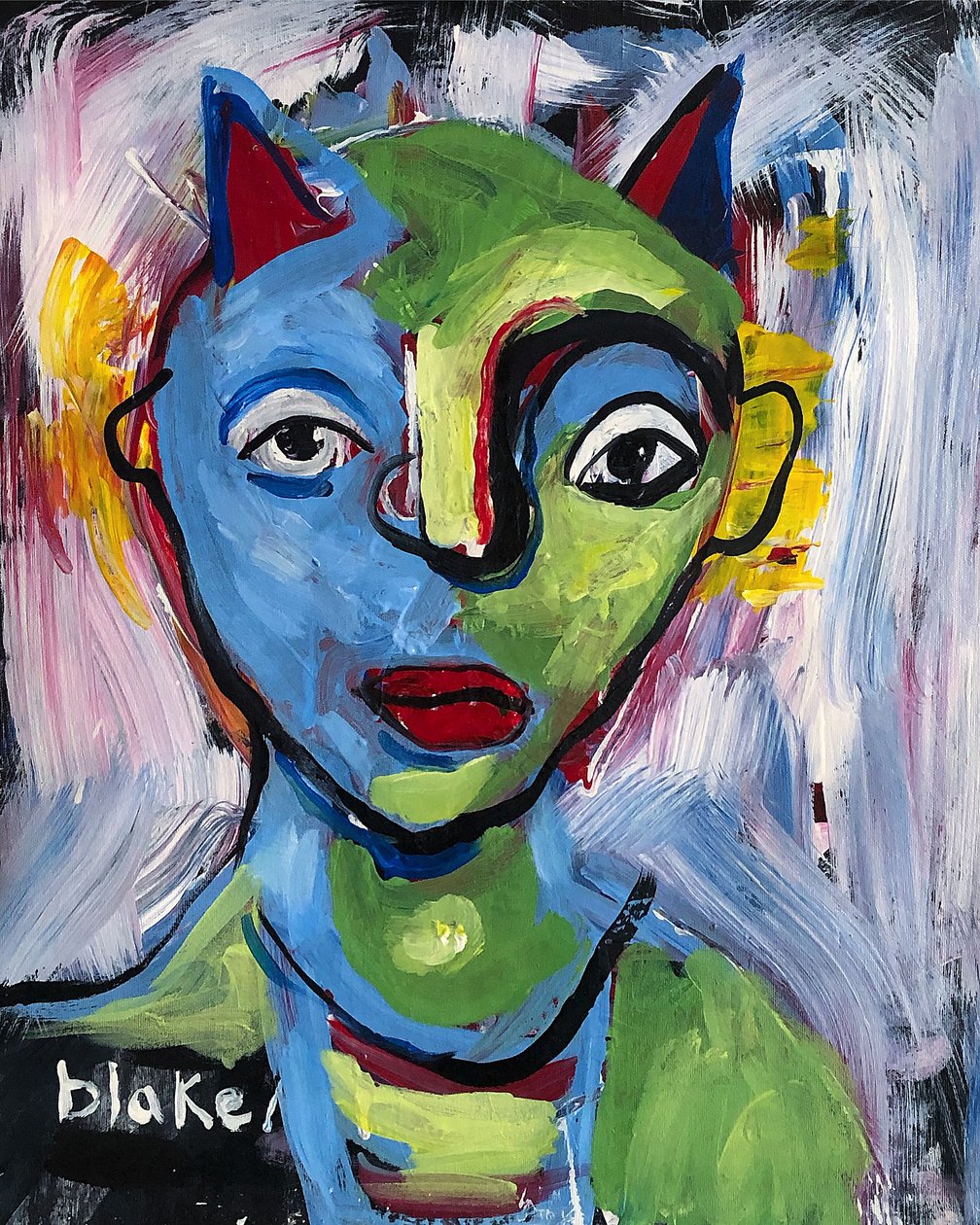 Lascaux 4. szám, 2019 körül (akril, vászon) alkotó: Blake Munch