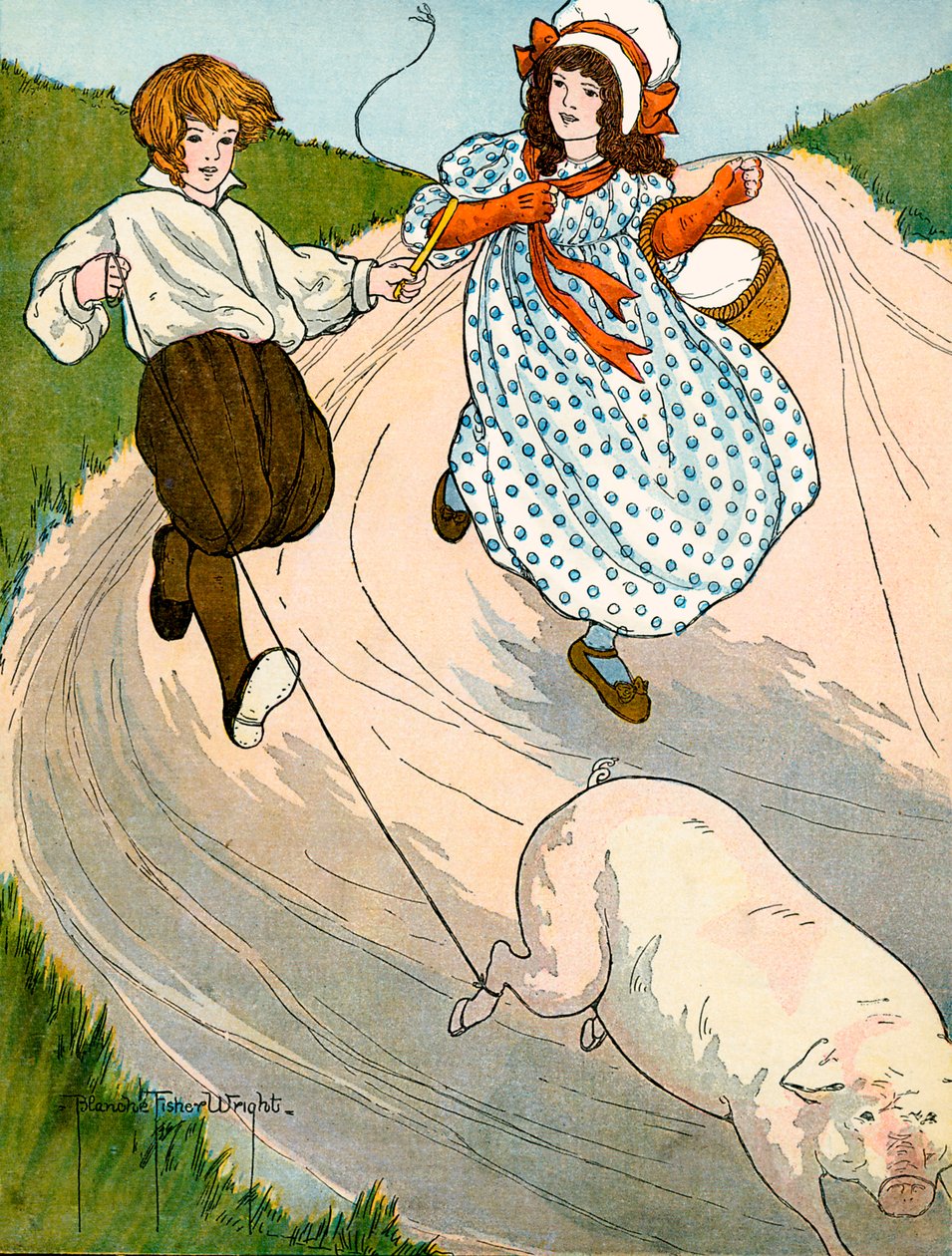A piacra, illusztrálta: Blanche Fisher Wright alkotó: Blanche Fisher Wright