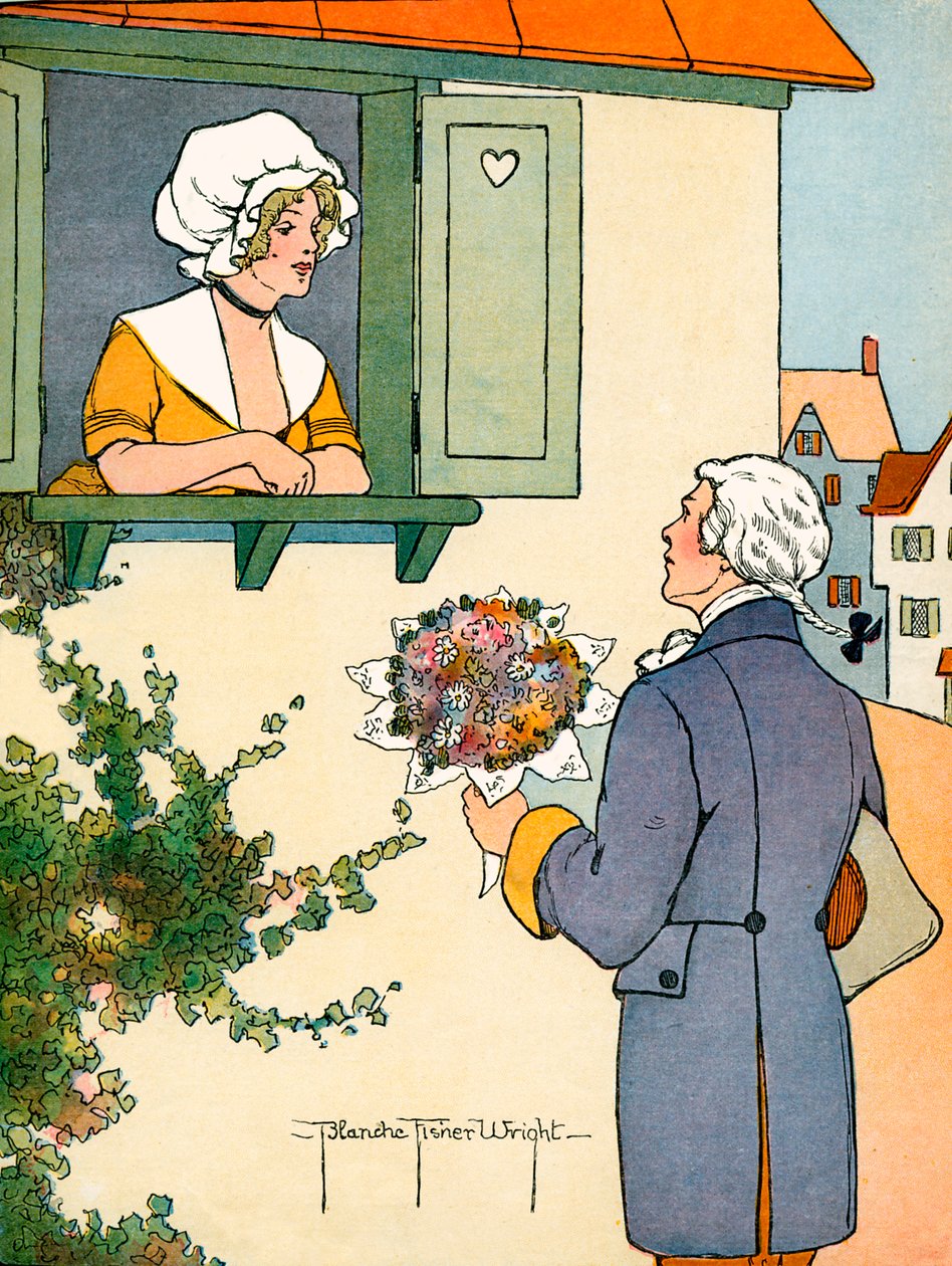 Fiatal Roger és Dolly, Blanche Fisher Wright alkotó: Blanche Fisher Wright
