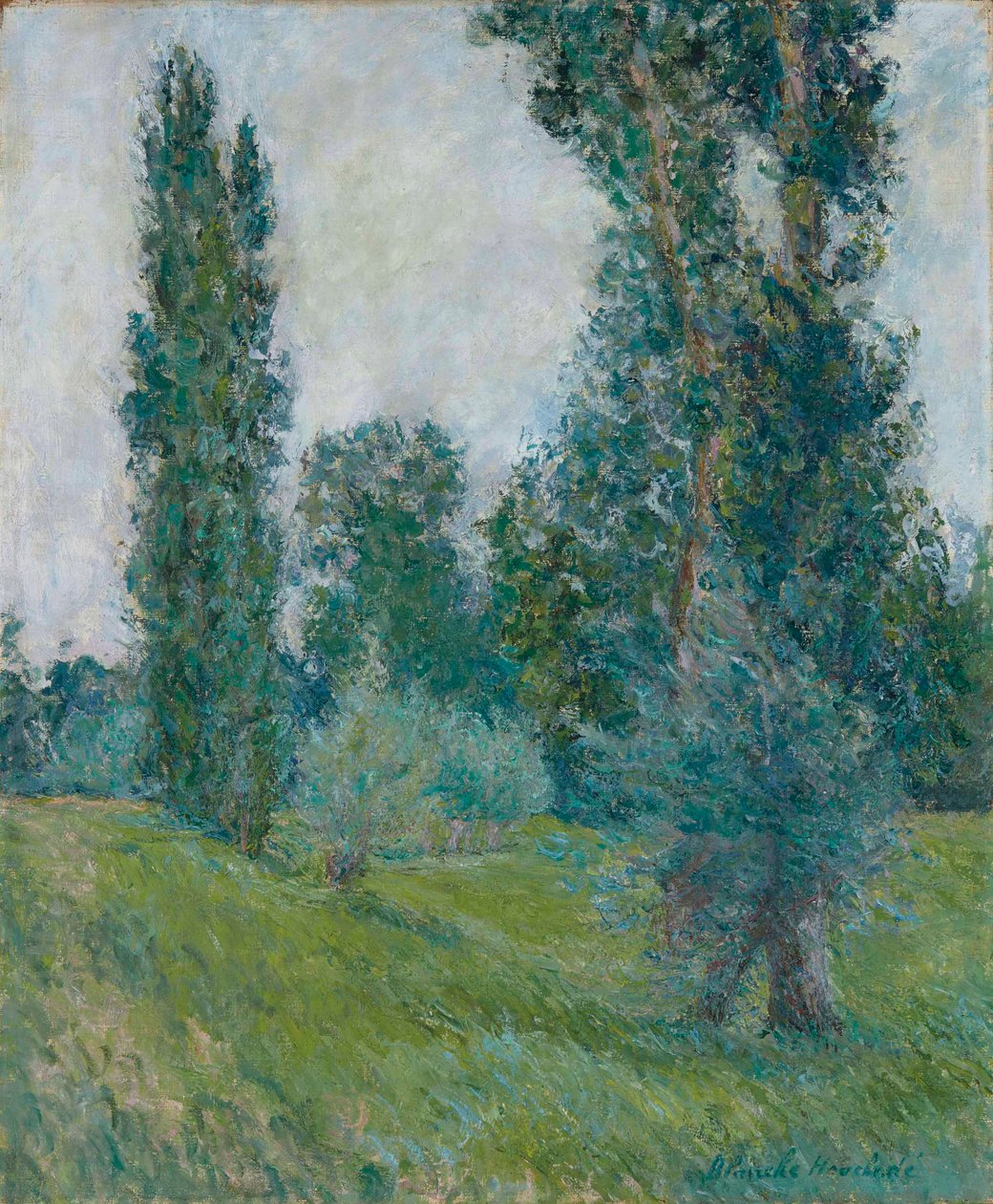 Francia: Nyárfás táj Givernyben alkotó: Blanche Hoschede Monet
