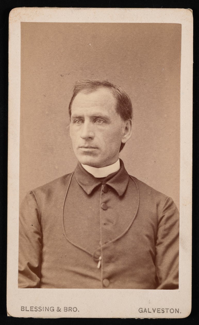Joseph Celestine Carrier tiszteletes portréja 1833-1904, 1876 előtt. alkotó: Blessing and Bro
