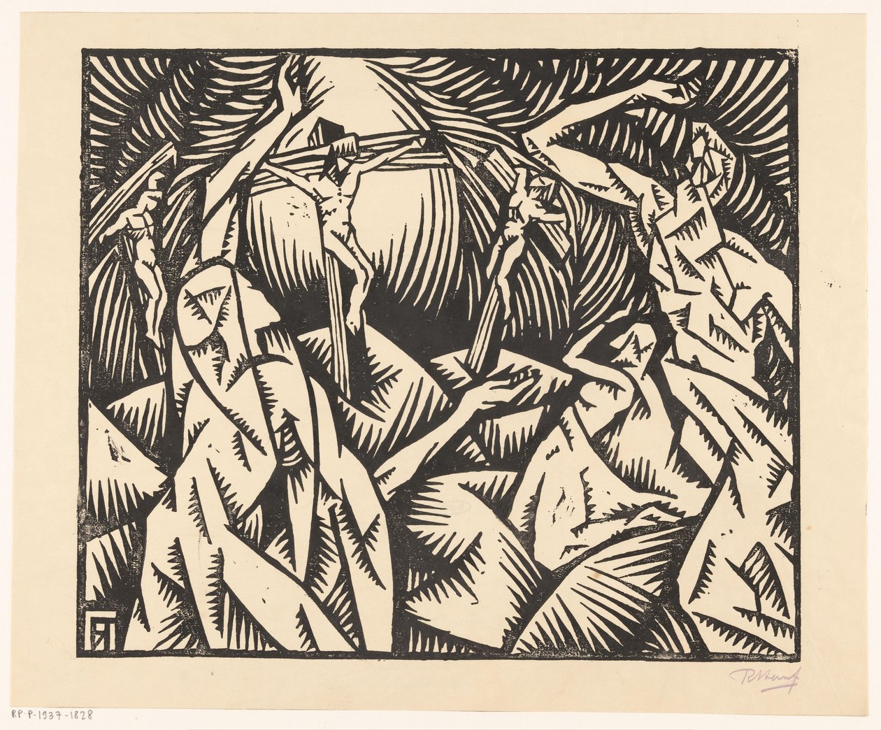 Golgota (eredeti cím a tárgyon) alkotó: Bob Hanf (signed by artist)