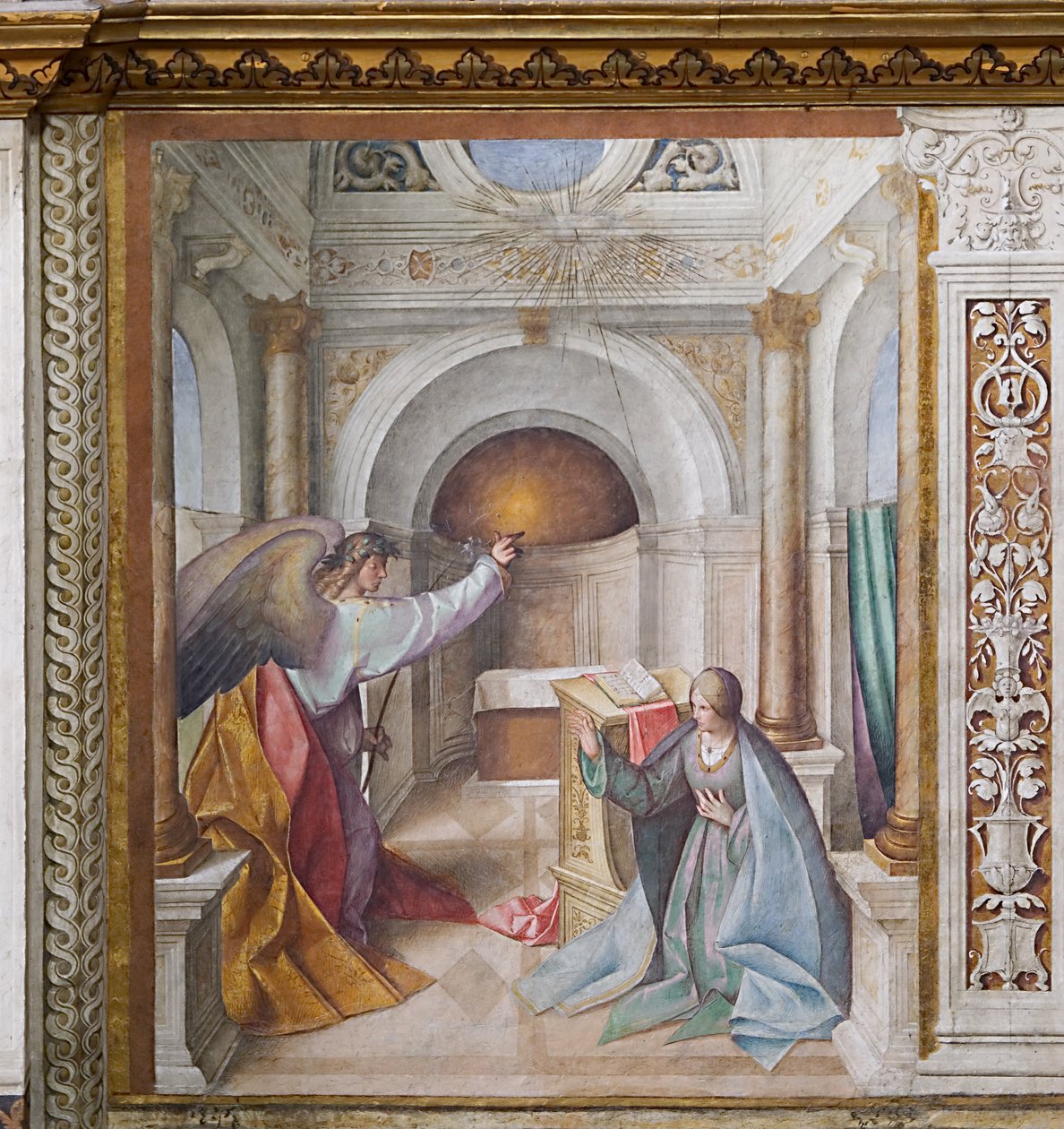 Angyali Üdvözlet alkotó: Boccaccio Boccaccino