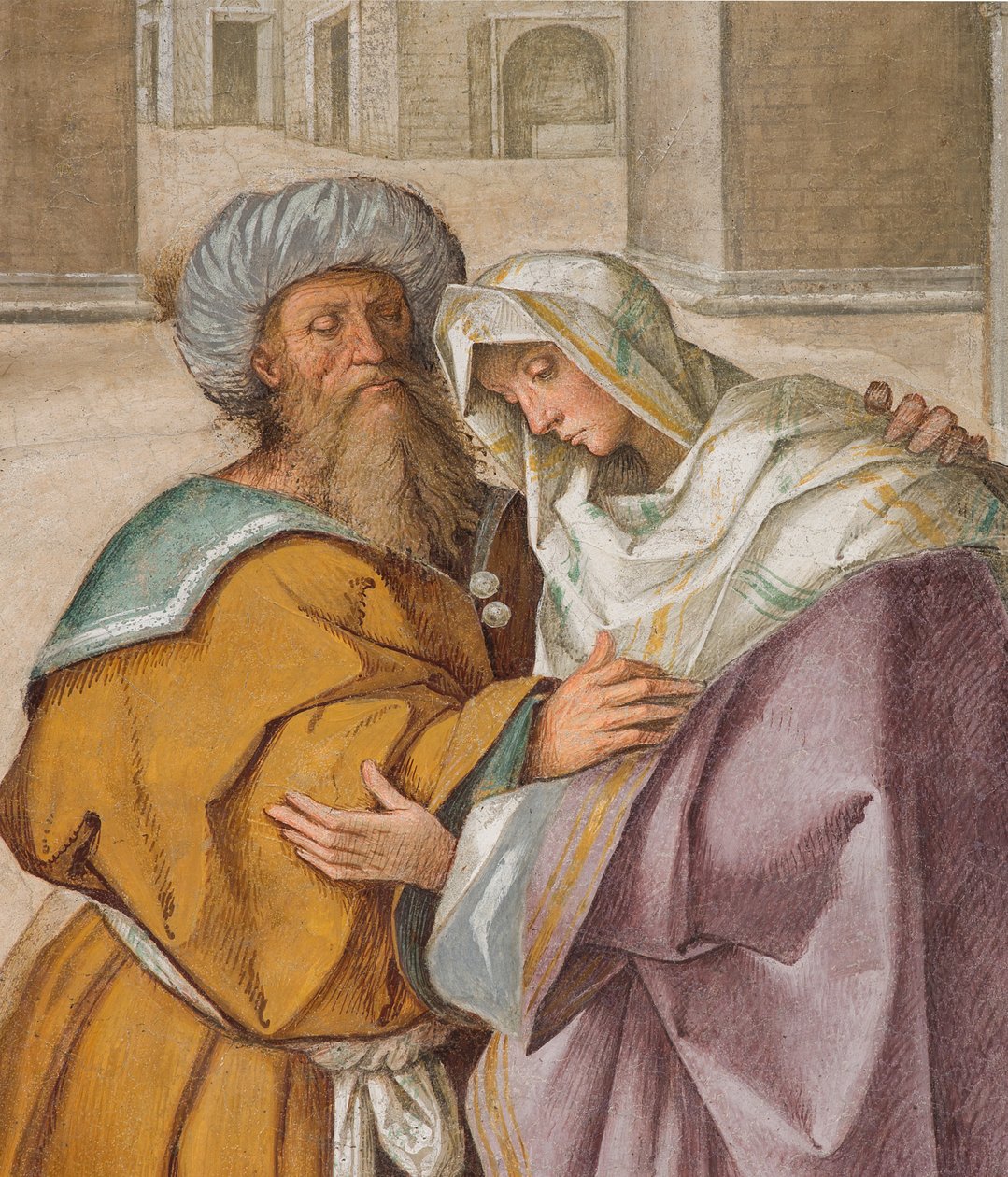 Központi hajó, első északi szakasz, Szent Joachim és Sant