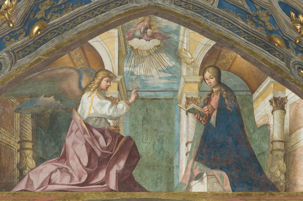 Szoprán, Boccaccio Boccaccino, Angyali üdvözlet 1506-07 alkotó: Boccaccio Boccaccino