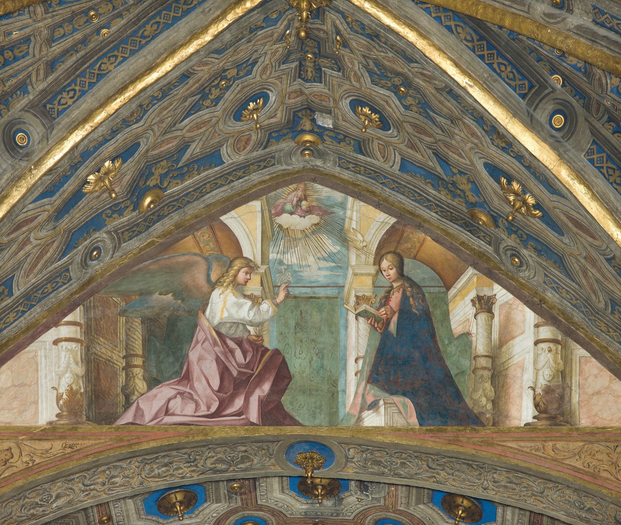Szoprán, Boccaccio Boccaccino, Angyali üdvözlet 1506-07 alkotó: Boccaccio Boccaccino