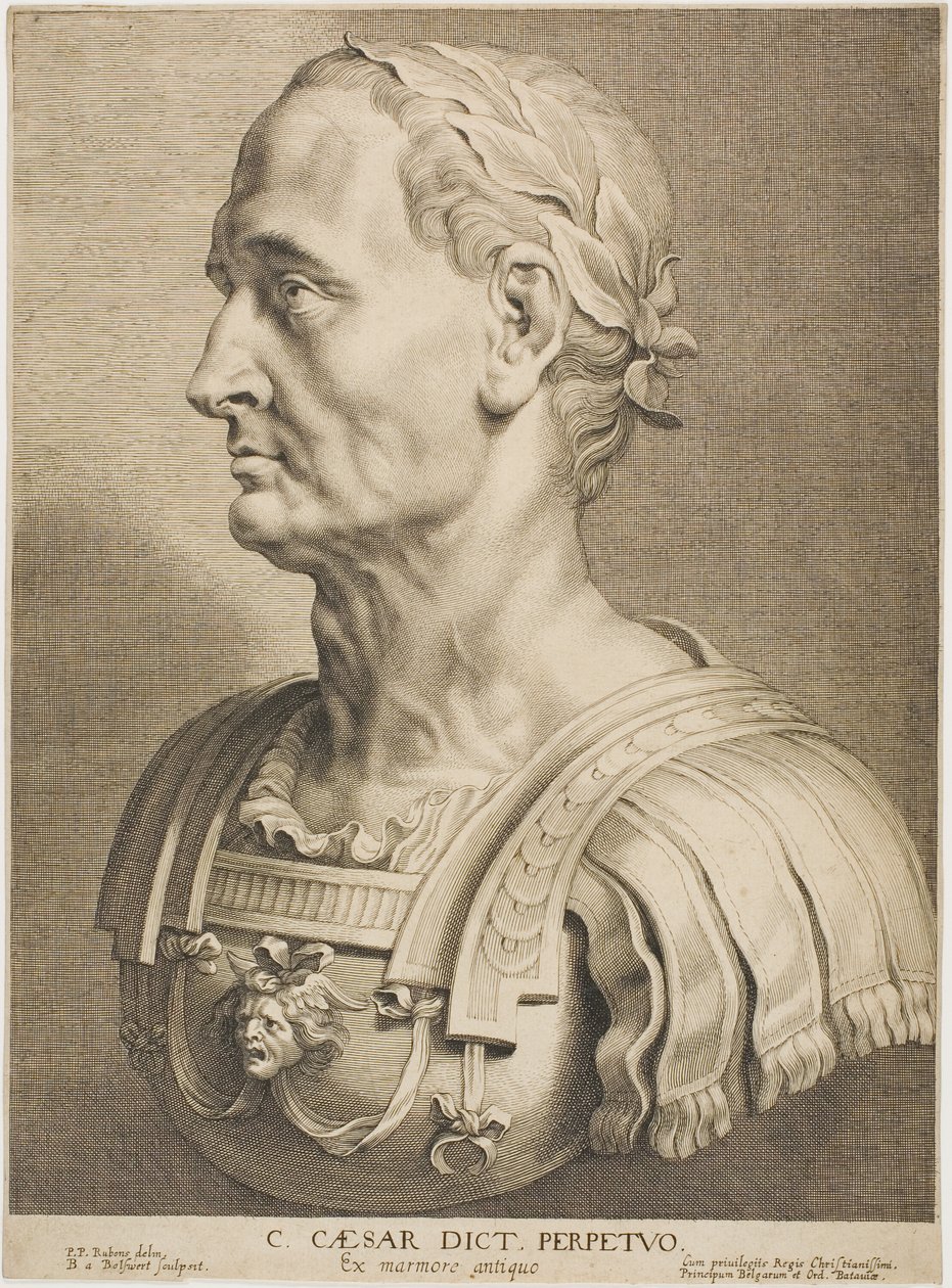 Julius Caesar, örökös diktátor, a Tizenkét híres görög és római emberből alkotó: Boetius Adams Bolswert