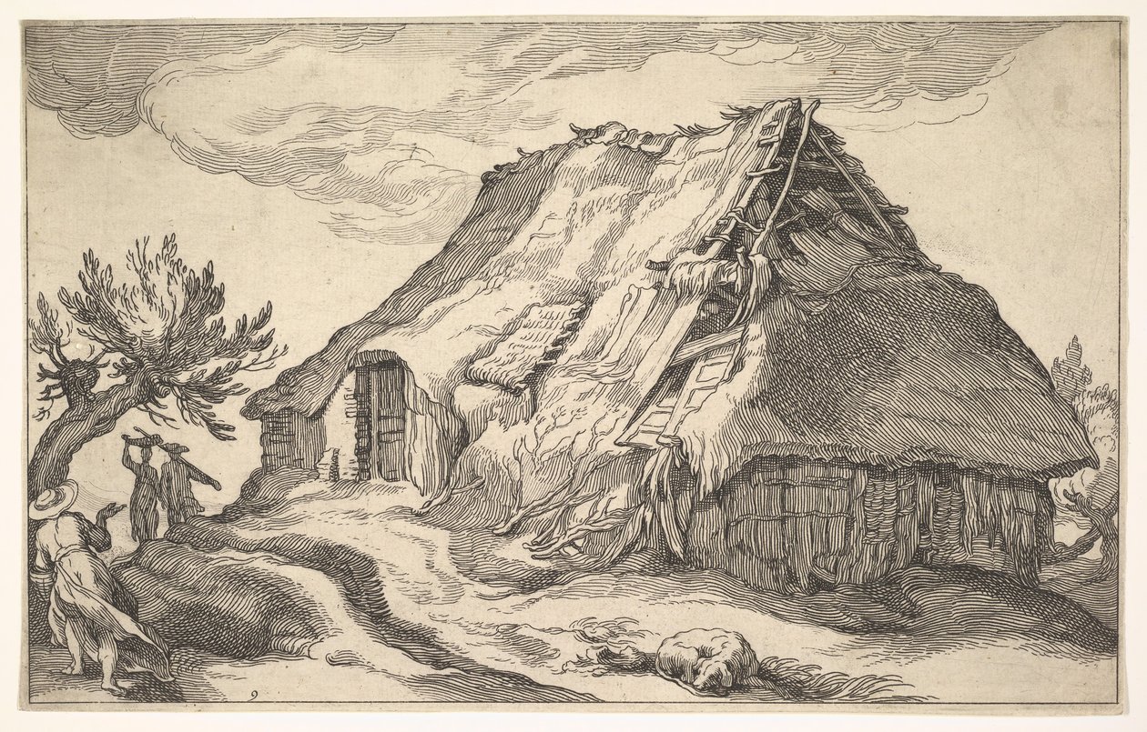 Táj parasztházzal, 1613. alkotó: Boetius Adams Bolswert