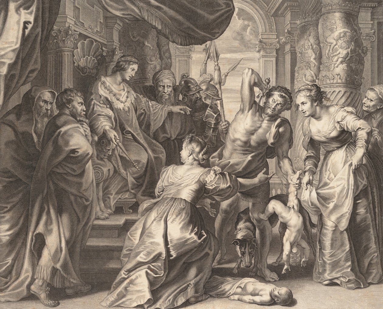 Salamon ítélete, 1595-1633. alkotó: Boetius Adams Bolswert