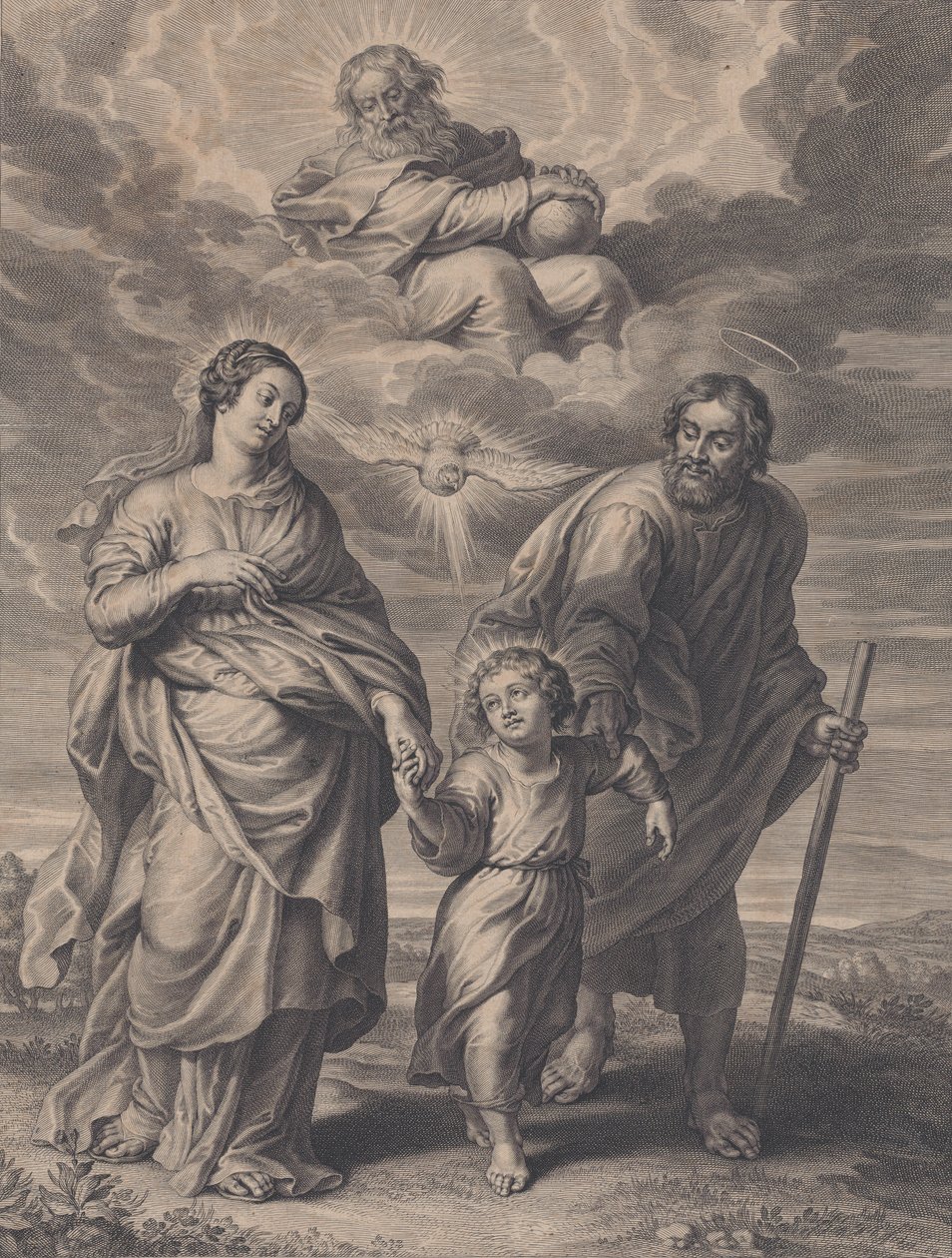 A visszatérés Egyiptomból, 1595-1659. alkotó: Boetius Adams Bolswert