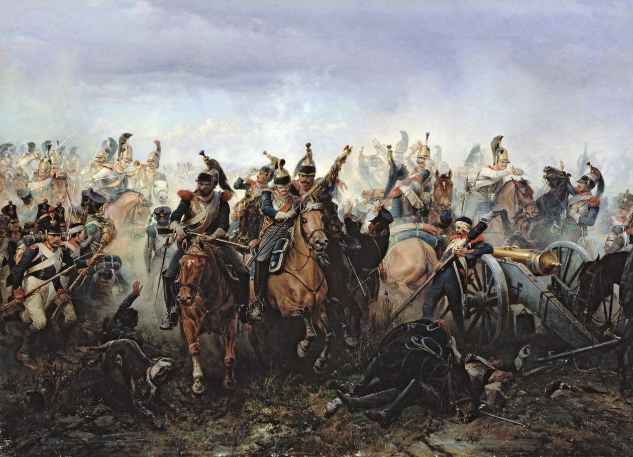 A La Fere-Champenoise-i csata 1814. március 25-én, 1891. alkotó: Bogdan Willewalde