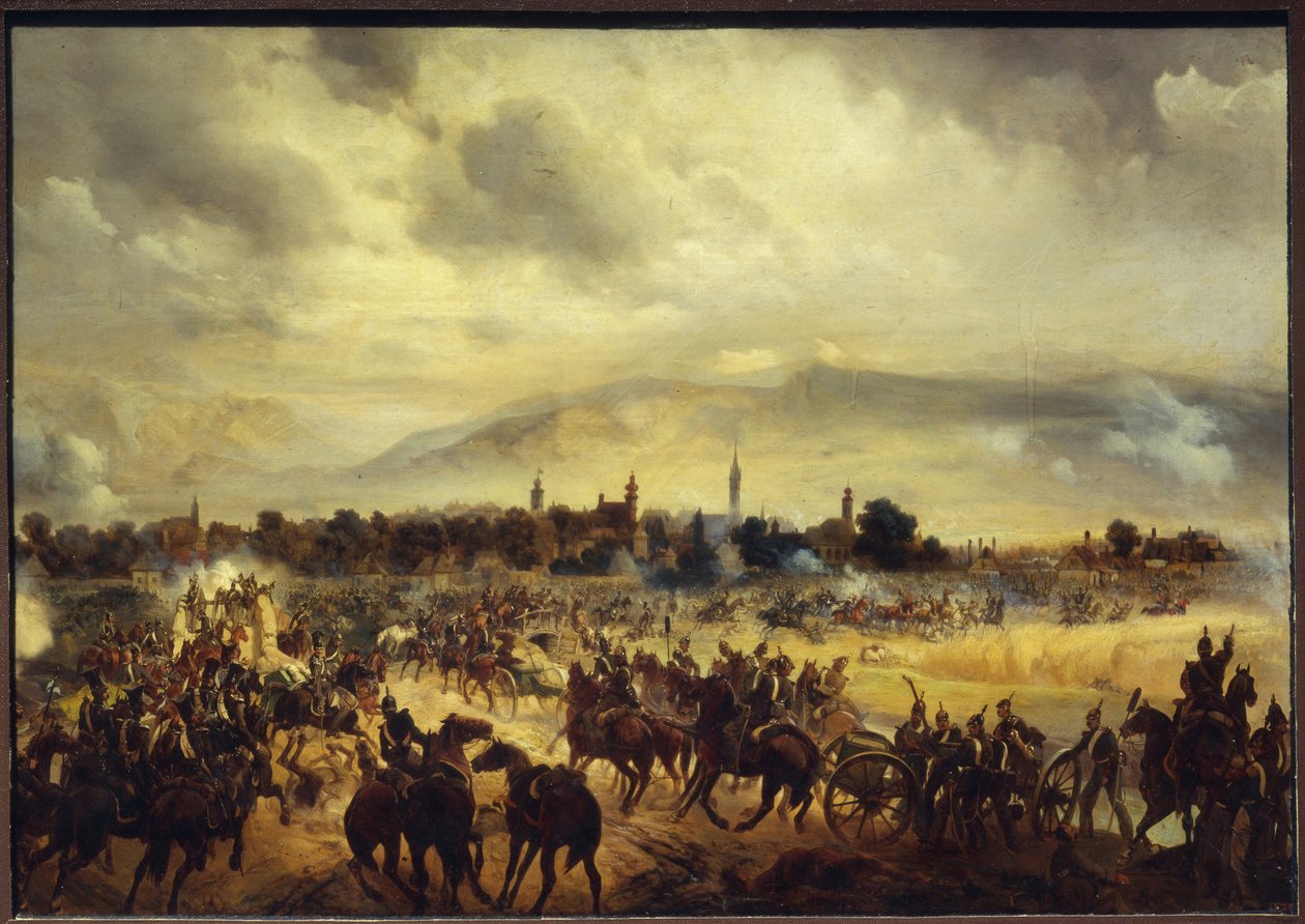 Jelenet a szabadságharcból Magyarországon 1849-ben. (A Scene of the Freedom War in Hungary on 1849). Gottfried (Bogdan Pavlovich) Willewalde (1818-1903) festménye, olaj, fa alkotó: Bogdan Willewalde