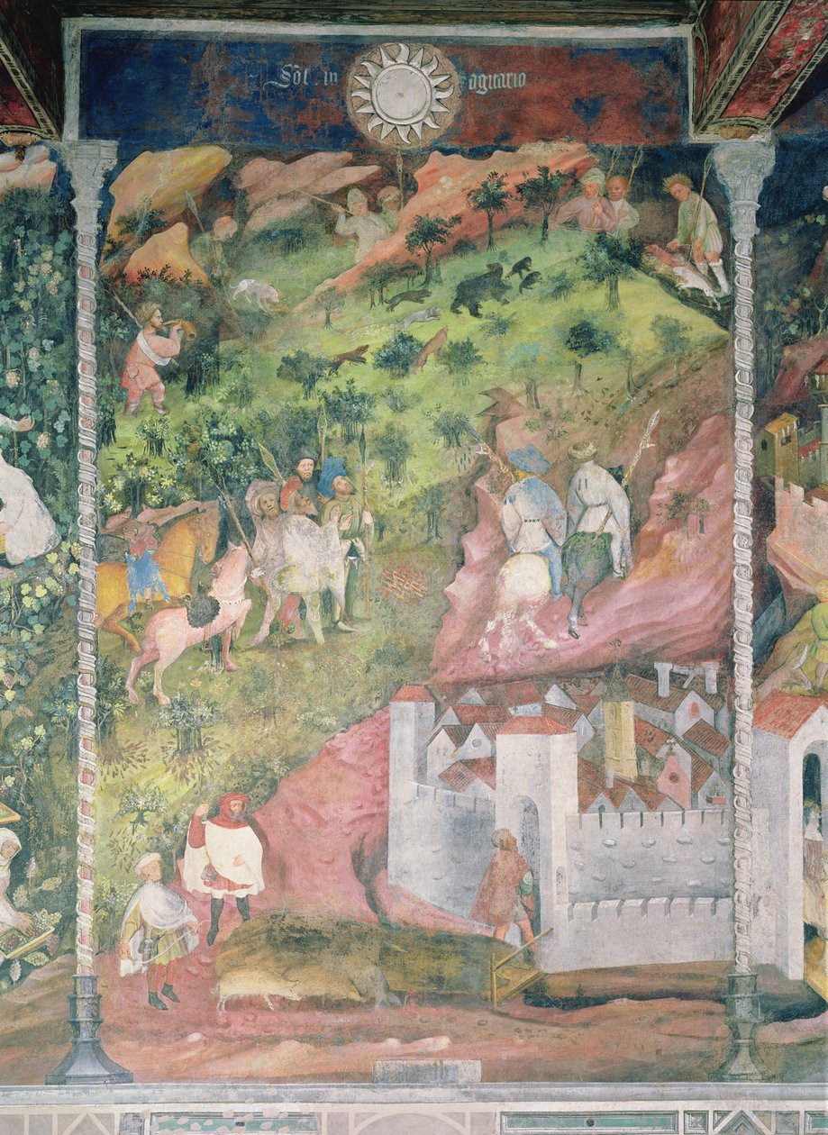 A november hónap, 1400 körül alkotó: Bohemian School