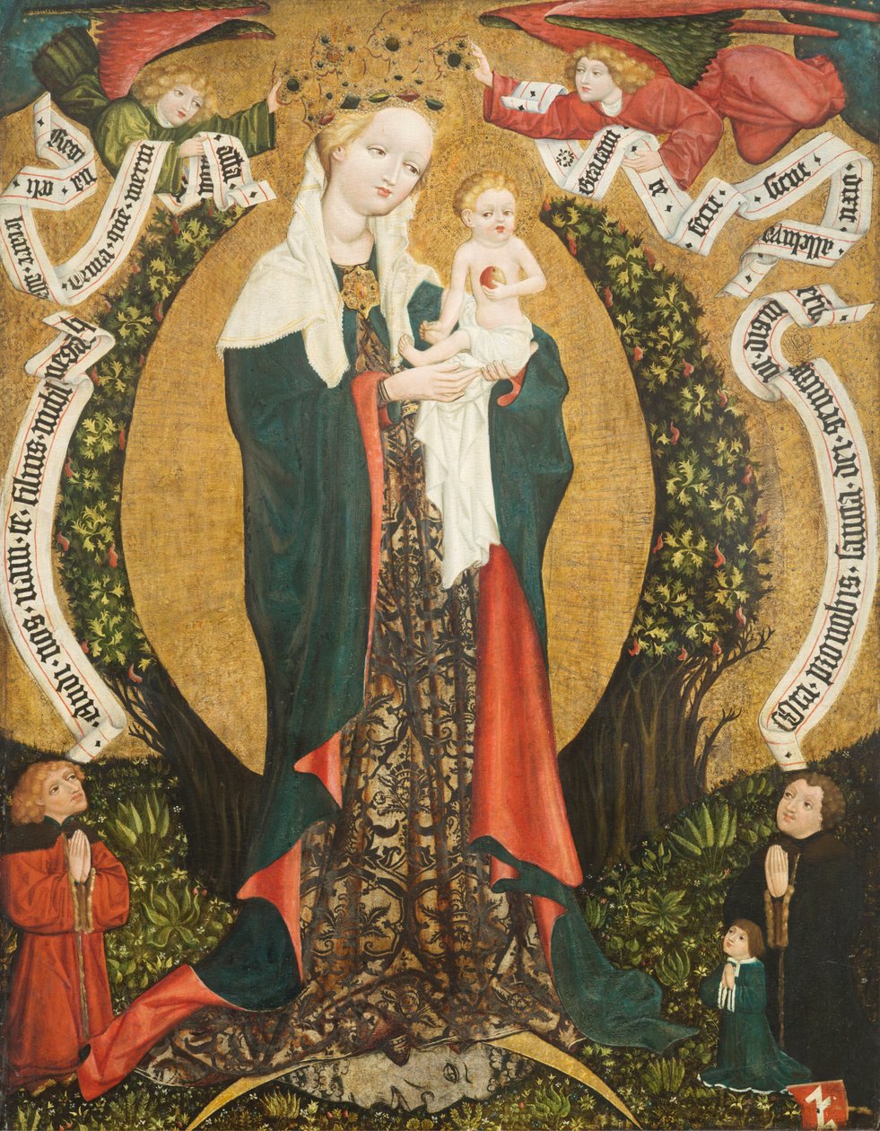 Szűz és gyermek a félholdon Deštnából, 1450 körül (tempera fán) alkotó: Bohemian School