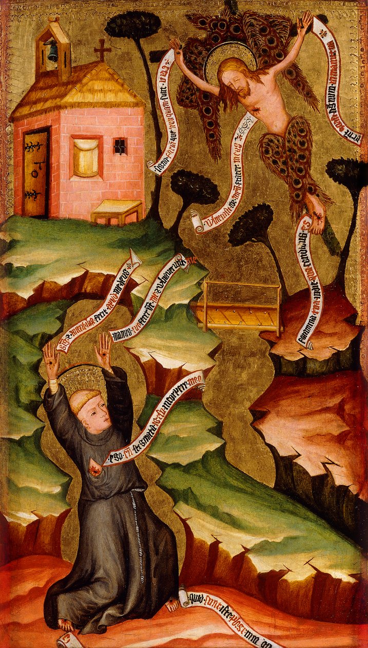 Szent Ferenc a stigmák átvétele, 1400 körül alkotó: Bohemian School